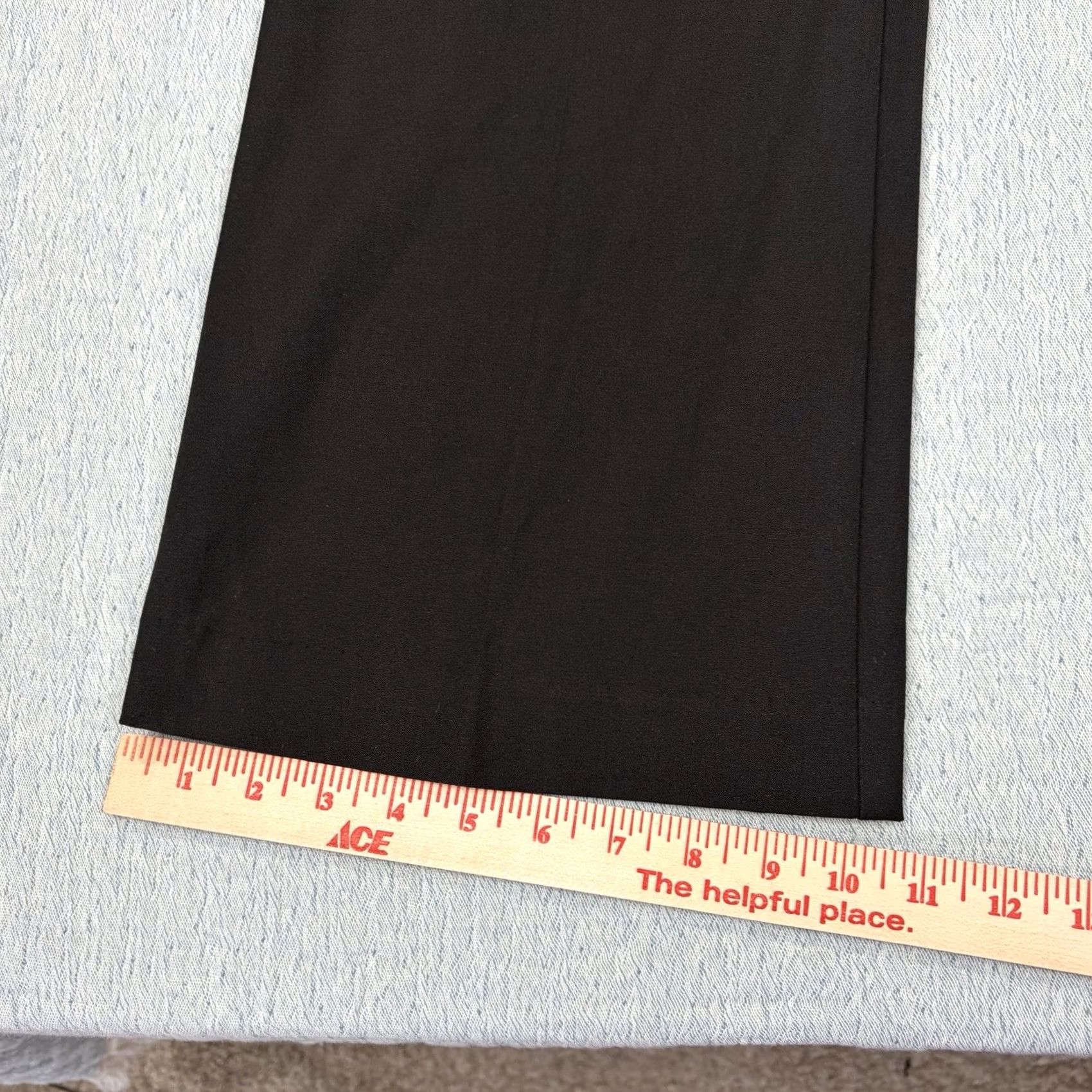 Vintage Chico'S Womens Secret Bootcut Pants Black Flat Front Trousers - NWT Size 38" / US 16 / IT 52 - 4 Thumbnail