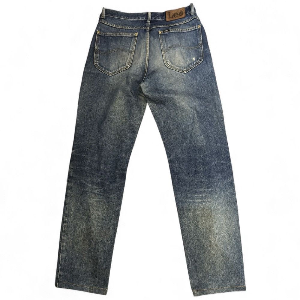 Denim & Co. 🔥🇯🇵 Vintage 90s Lee Distressed Faded Blue Wash Denim W32 Size US 32 / EU 48 - 2 Thumbnail