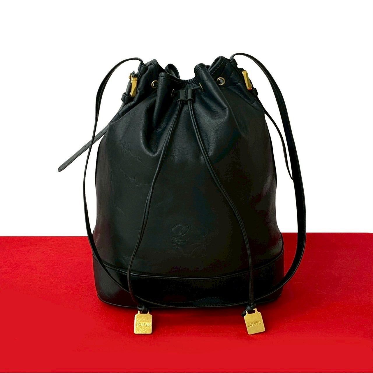 Loewe Loewe Shoulder Bag Black Leather Size ONE SIZE - 1 Thumbnail