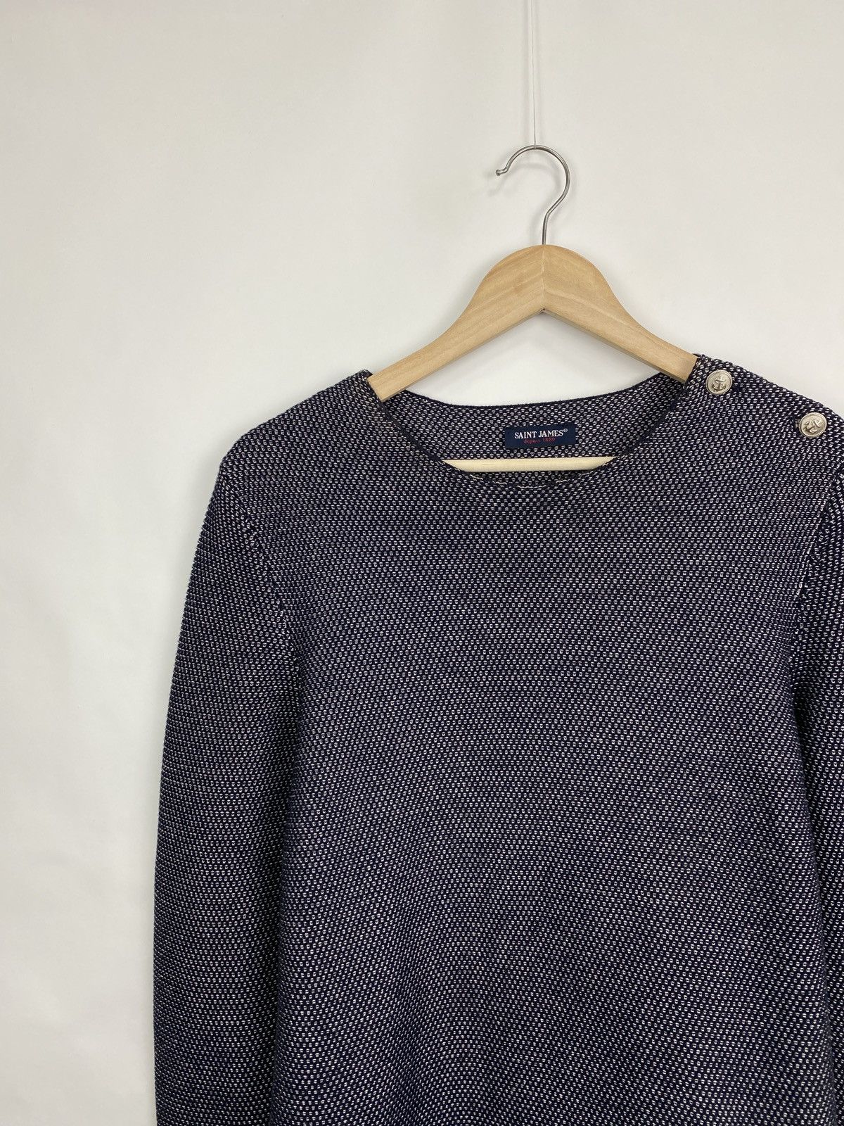 Saint James 🇫🇷 Vintage Saint James France Avant Garde Sweater Retro Rare Size L / US 10 / IT 46 - 2 Thumbnail