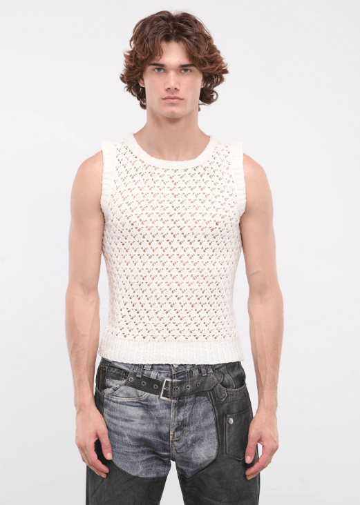 Maison Margiela BNWT SS24 MAISON MARGIELA KNIT TANK TOP M Size US M / EU 48-50 / 2 - 1 Thumbnail