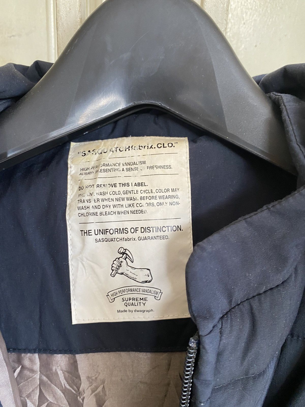 Sasquatchfabrix 11aw navy down jacket Size US S / EU 44-46 / 1 - 7 Thumbnail