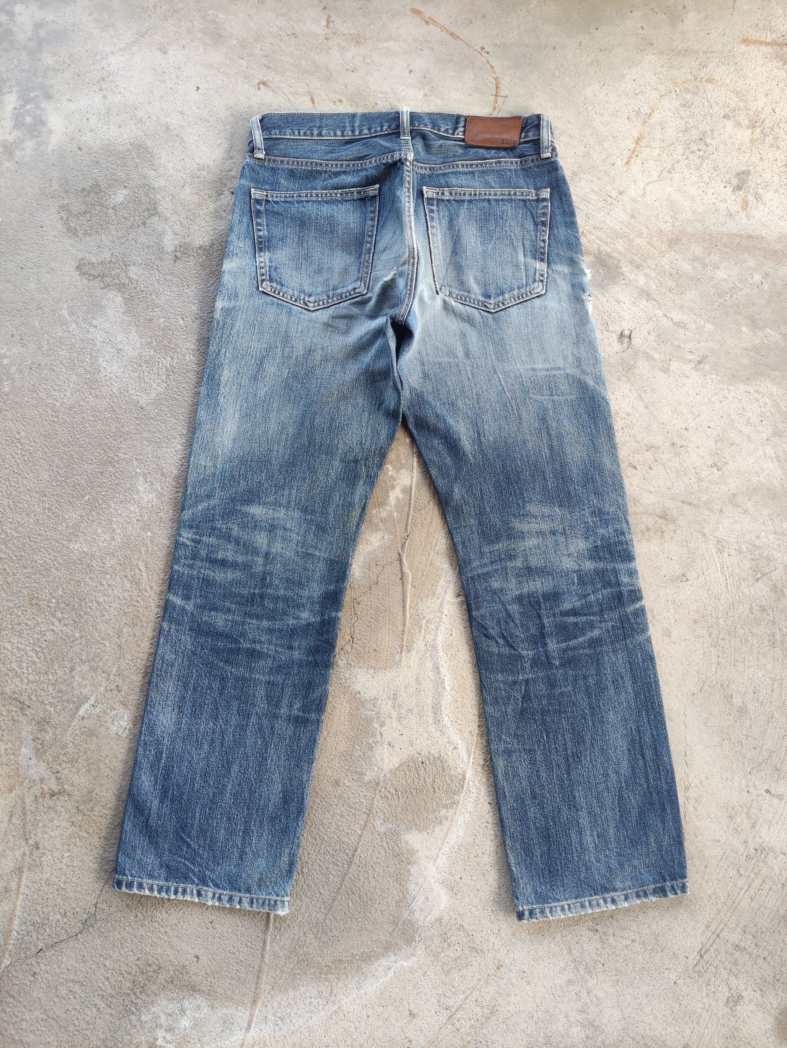 Japanese Brand Vintage japanese Jean Distressed Faded Denim Pants Size US 33 - 9 Thumbnail
