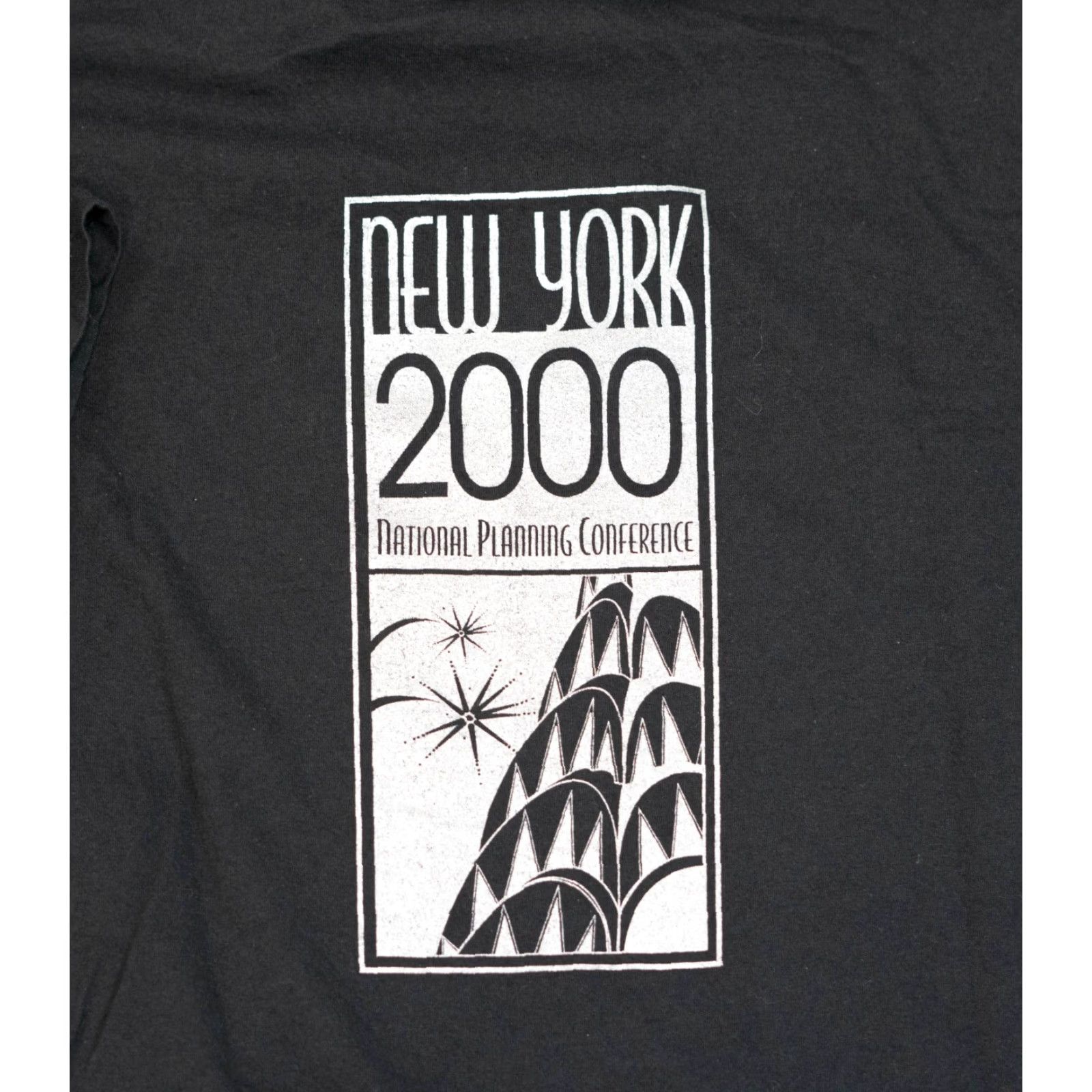 Delta VINTAGE Delta T-Shirt Men XL Black Double-Sided NYC Empire State Building 1990s Logo Size US XL / EU 56 / 4 - 5 Thumbnail