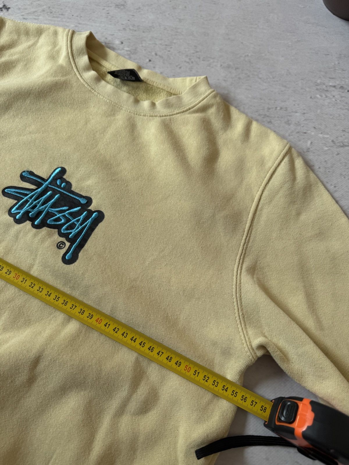 Stussy × Vintage STUSSY CENTER HAFT LOGO OVERSIZE BAGGY FIT SWEATSHIRT Size US S / EU 44-46 / 1 - 8 Thumbnail
