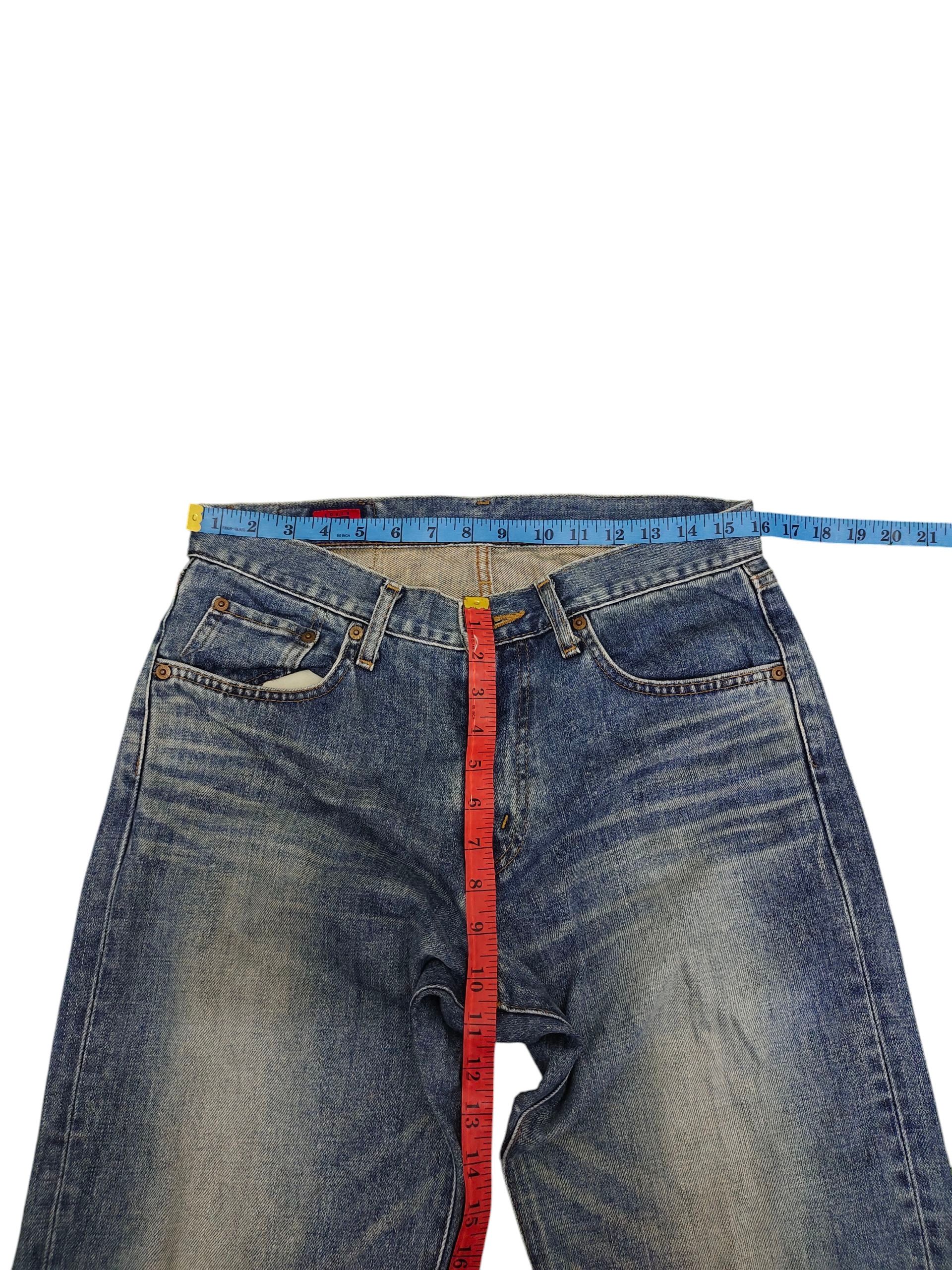 Number (N)ine × Undercover Vintage 90s Edwin 503 Clawmark Distress Faded Denim Jeans Size US 32 / EU 48 - 16 Thumbnail