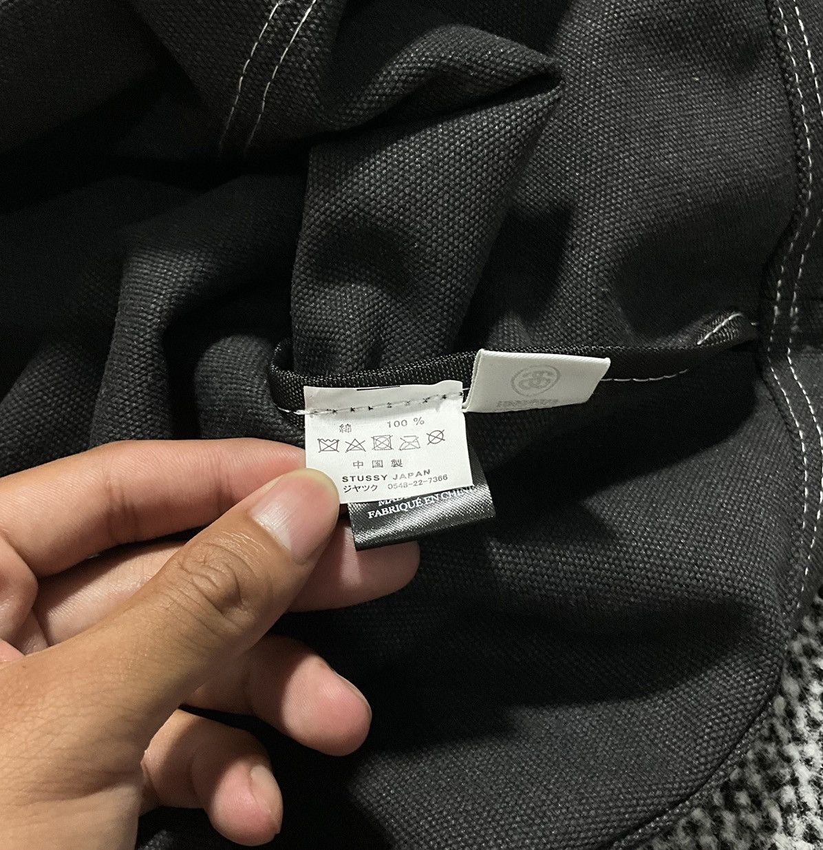 Stussy STUSSY FAZER TOTE BAG IN BLACK Size ONE SIZE - 5 Thumbnail