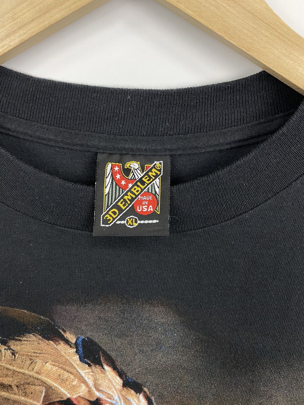 Native 🇺🇸 Vintage 1993 3D Emblem Navajo Indian people t-shirt Size US XL / EU 56 / 4 - 4 Thumbnail
