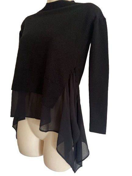 Allsaints Allsaints black merino floaty wool jumper AS _ 203742r Size XS / US 0-2 / IT 36-38 - 3 Thumbnail