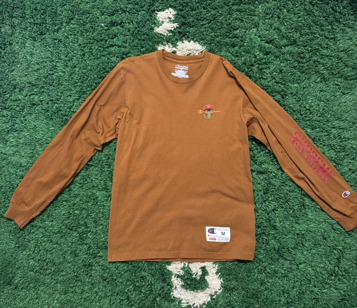 Champion × Supreme Supreme Champion Stacked C L/S Tee Size US M / EU 48-50 / 2 - 1 Thumbnail
