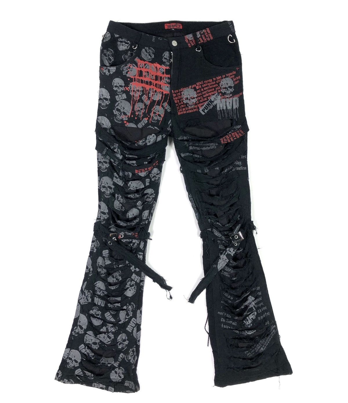 image of Seditionaries x Vintage madpunk Japan Bondage Damage Style Pants in Black, Men's (Size 31)