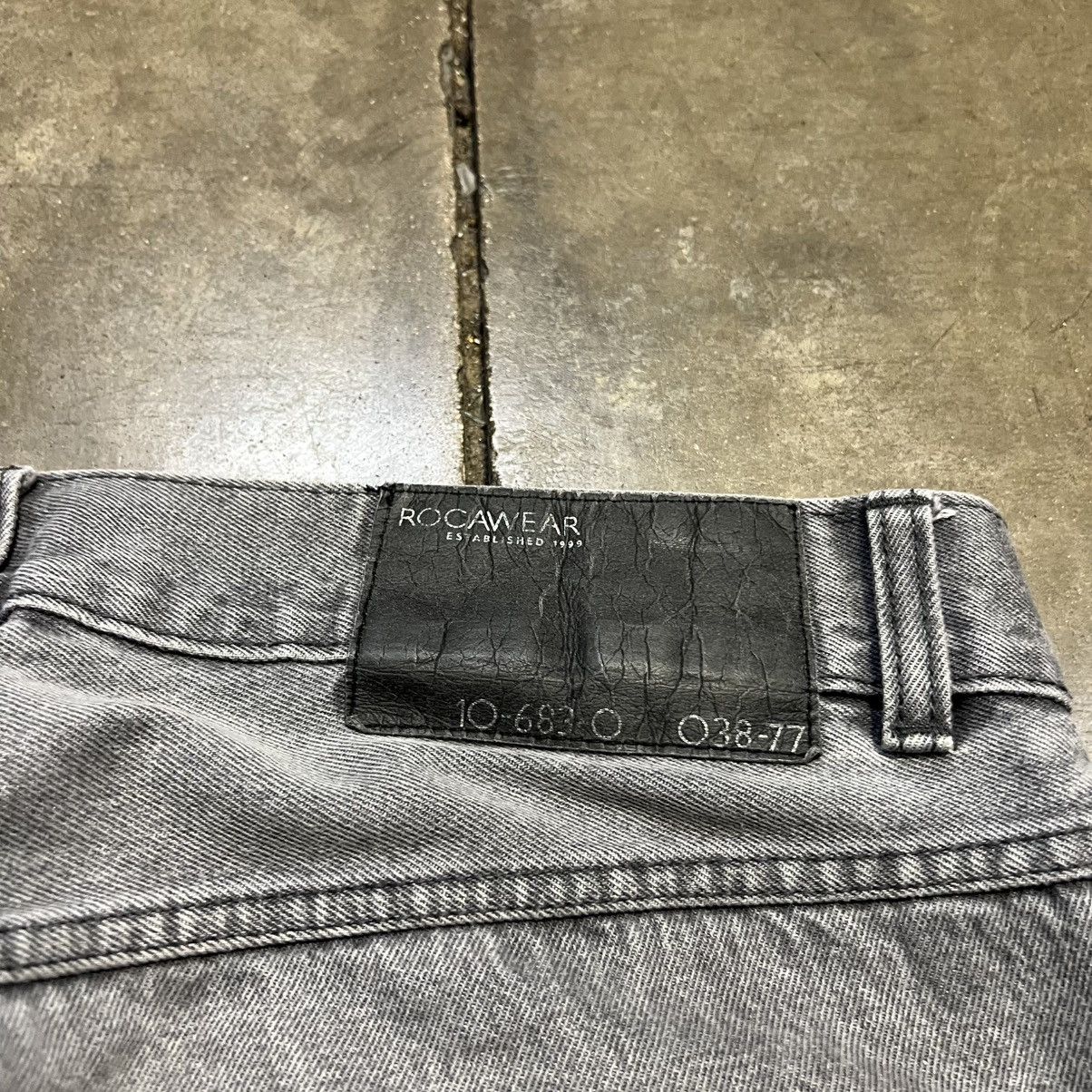 Rocawear Vintage Rocawear Denim Jeans Baggy Wide Leg Skater Y2K JNCO Size US 38 / EU 54 - 7 Thumbnail
