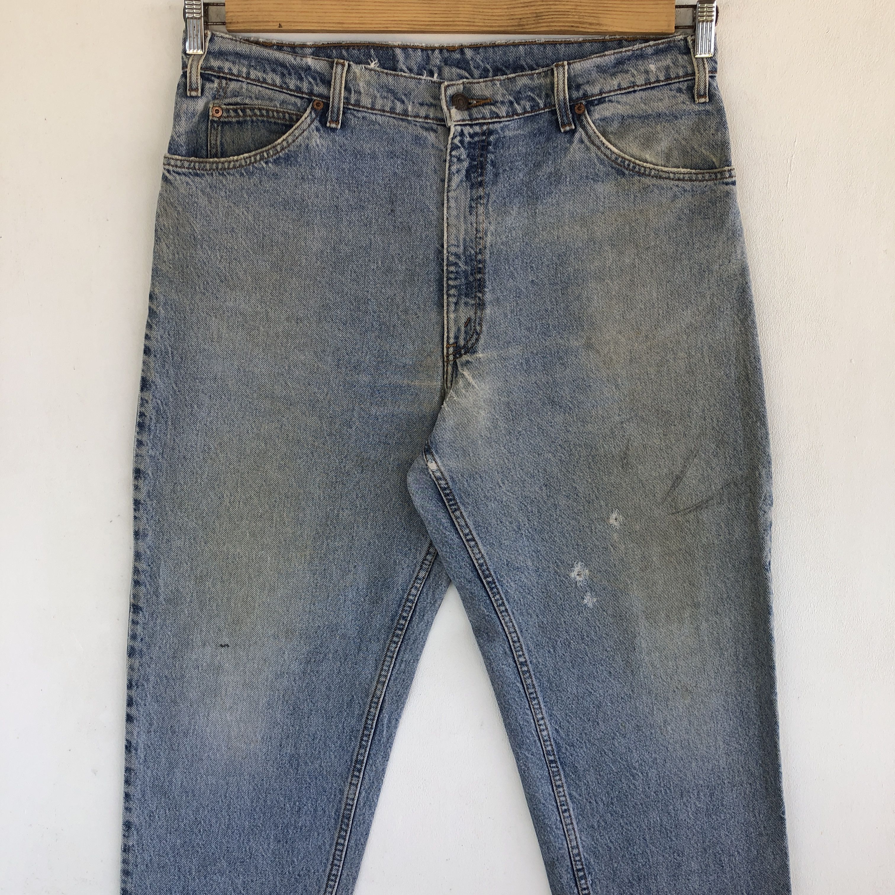 Levi's Vintage Levis Jeans Levi's 550 Orange Tab Sun Faded Denim Size US 36 / EU 52 - 3 Thumbnail