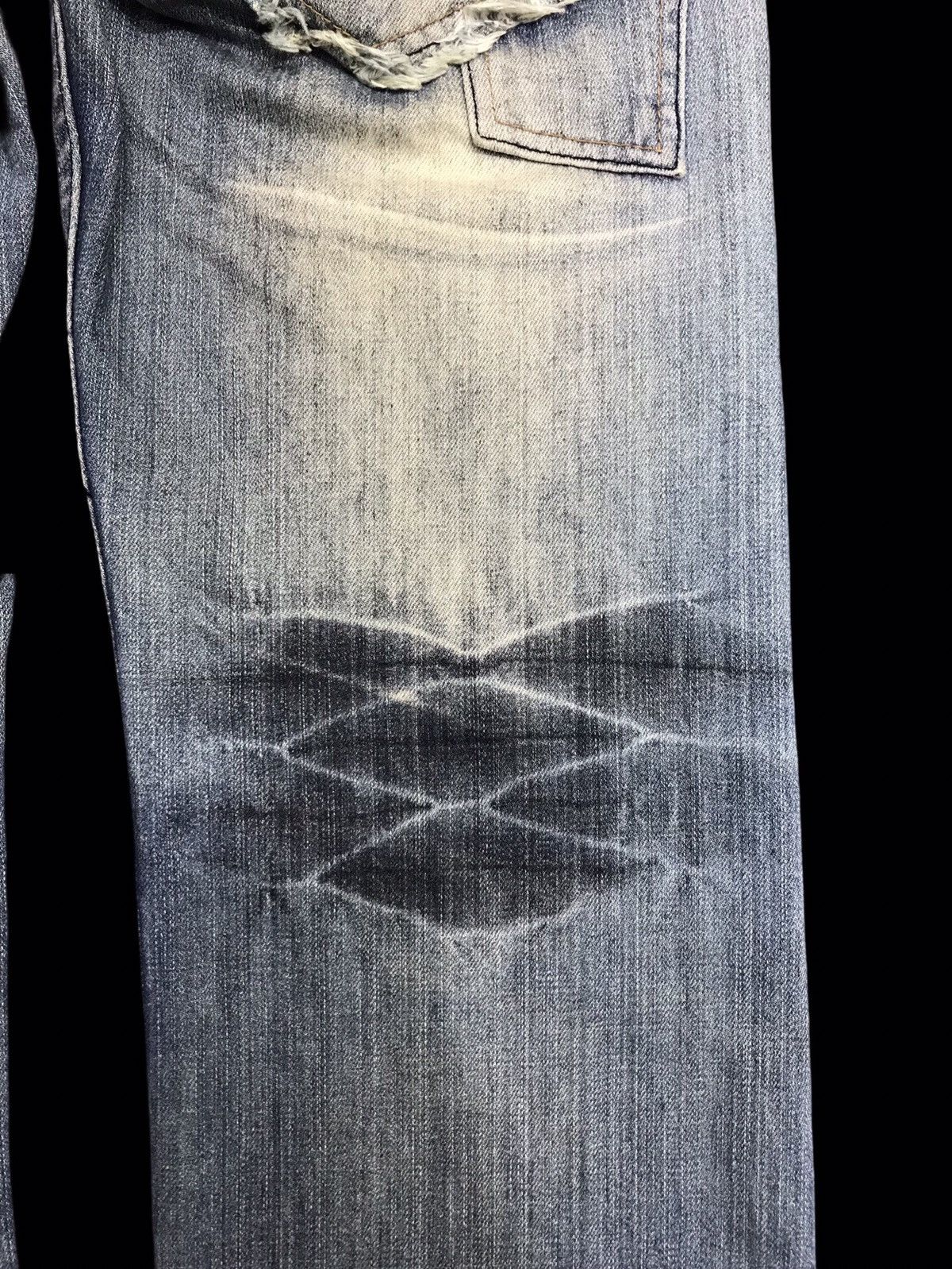 Japanese Brand 💥AVANT GARDE💥Root Three Unfinished Edge Style Denim F341 Size US 33 - 14 Thumbnail