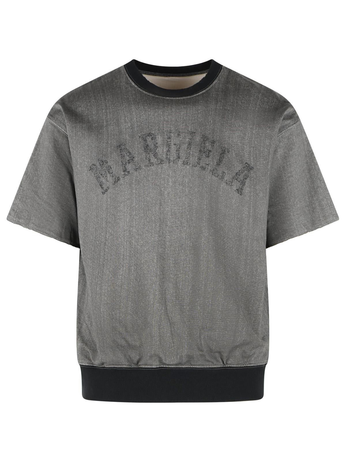 Maison Margiela MAISON MARGIELA Viscose And Grey Cotton T-Shirt Size US S / EU 44-46 / 1 - 1 Thumbnail
