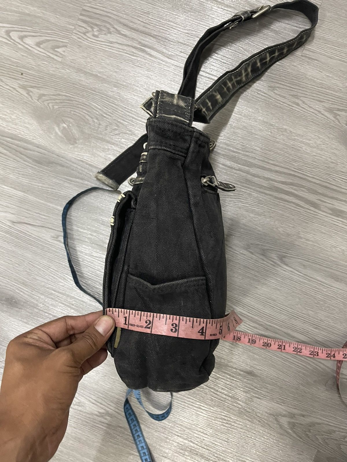 Japanese Brand Grand Stone Black Dyed Multi Compartment Utilities bag Size ONE SIZE - 20 Thumbnail