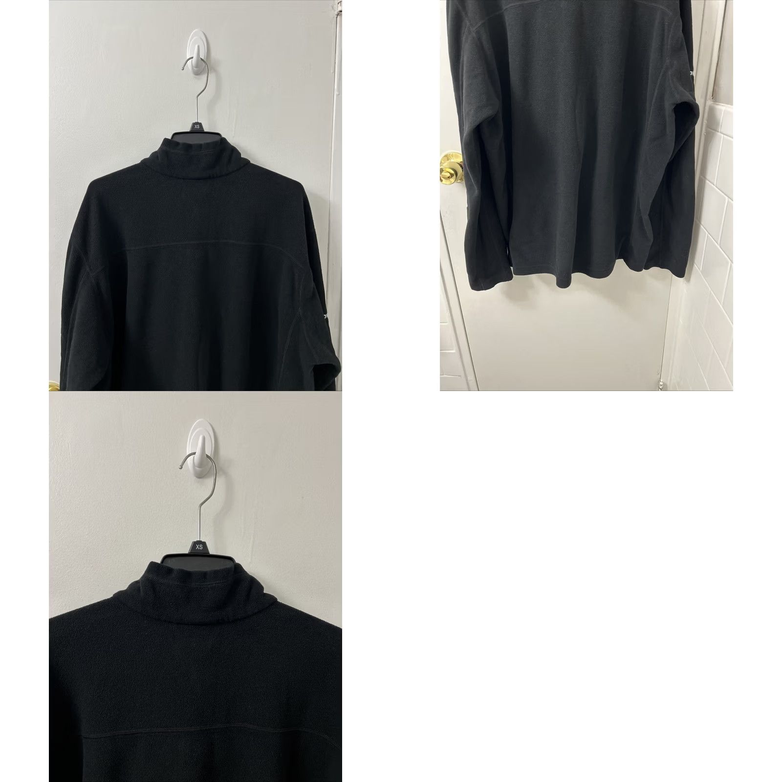 Patagonia VINTAGE Patagonia Micro D Pullover Mens Large Black 1/4 Zip Sweatshirt L/S 26175 Size US L / EU 52-54 / 3 - 9 Thumbnail