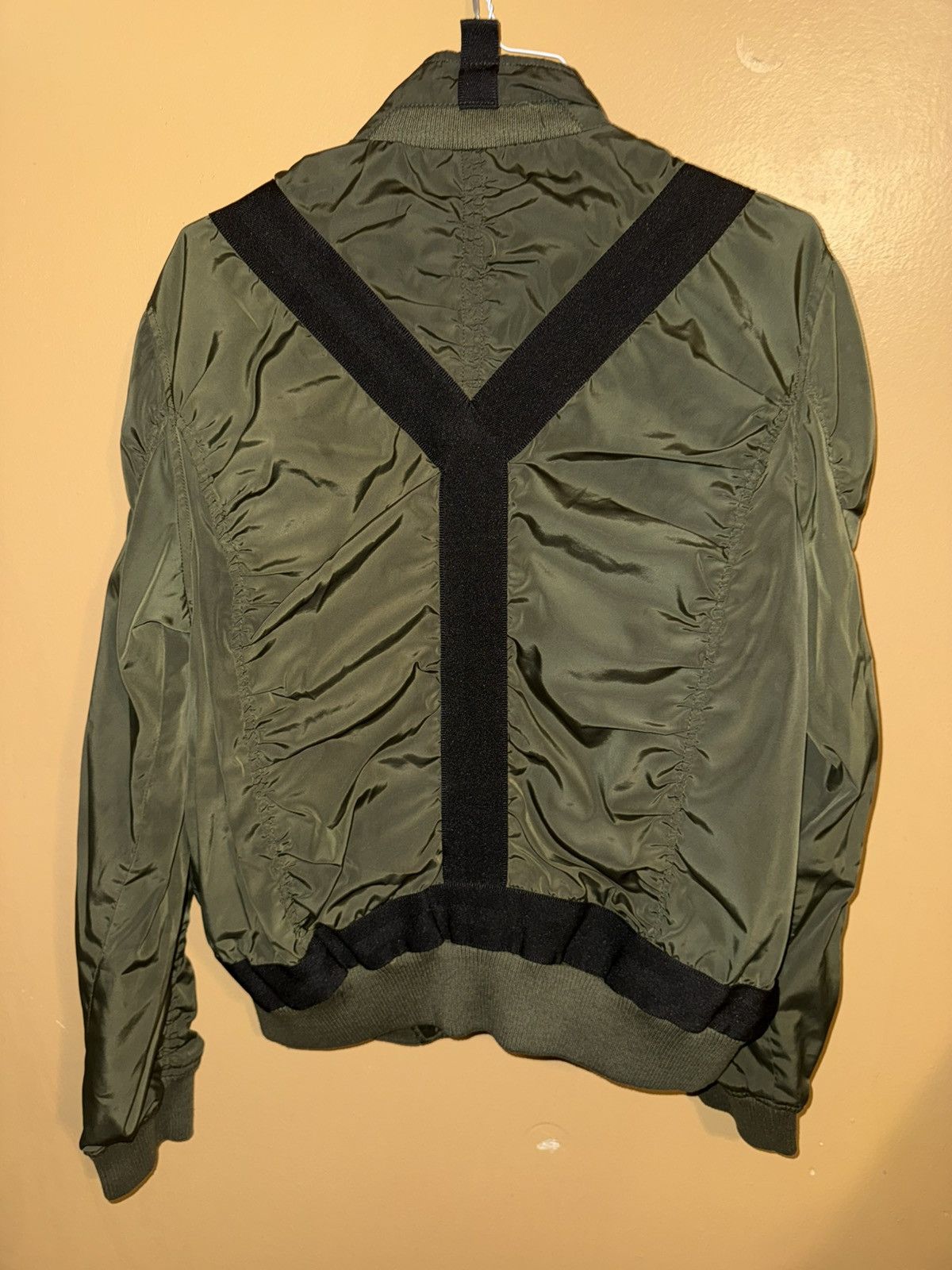 Sean John Sean John Olive Green Bomber parachute Jacket w/BlackStraps Size US XL / EU 56 / 4 - 5 Thumbnail