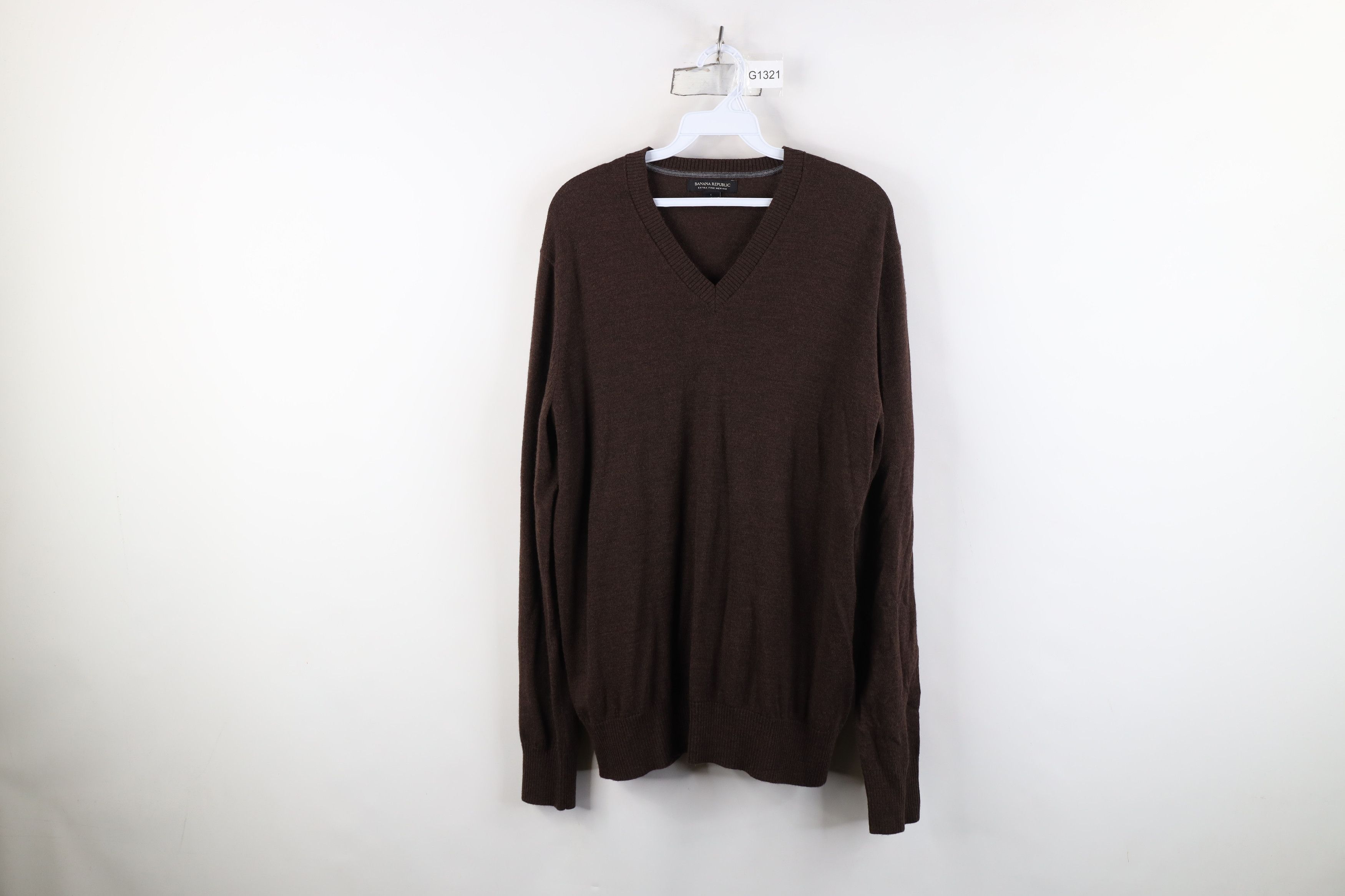 Banana Republic Banana Republic Lightweight Fine Merino Wool Knit Sweater Size US L / EU 52-54 / 3 - 1 Thumbnail