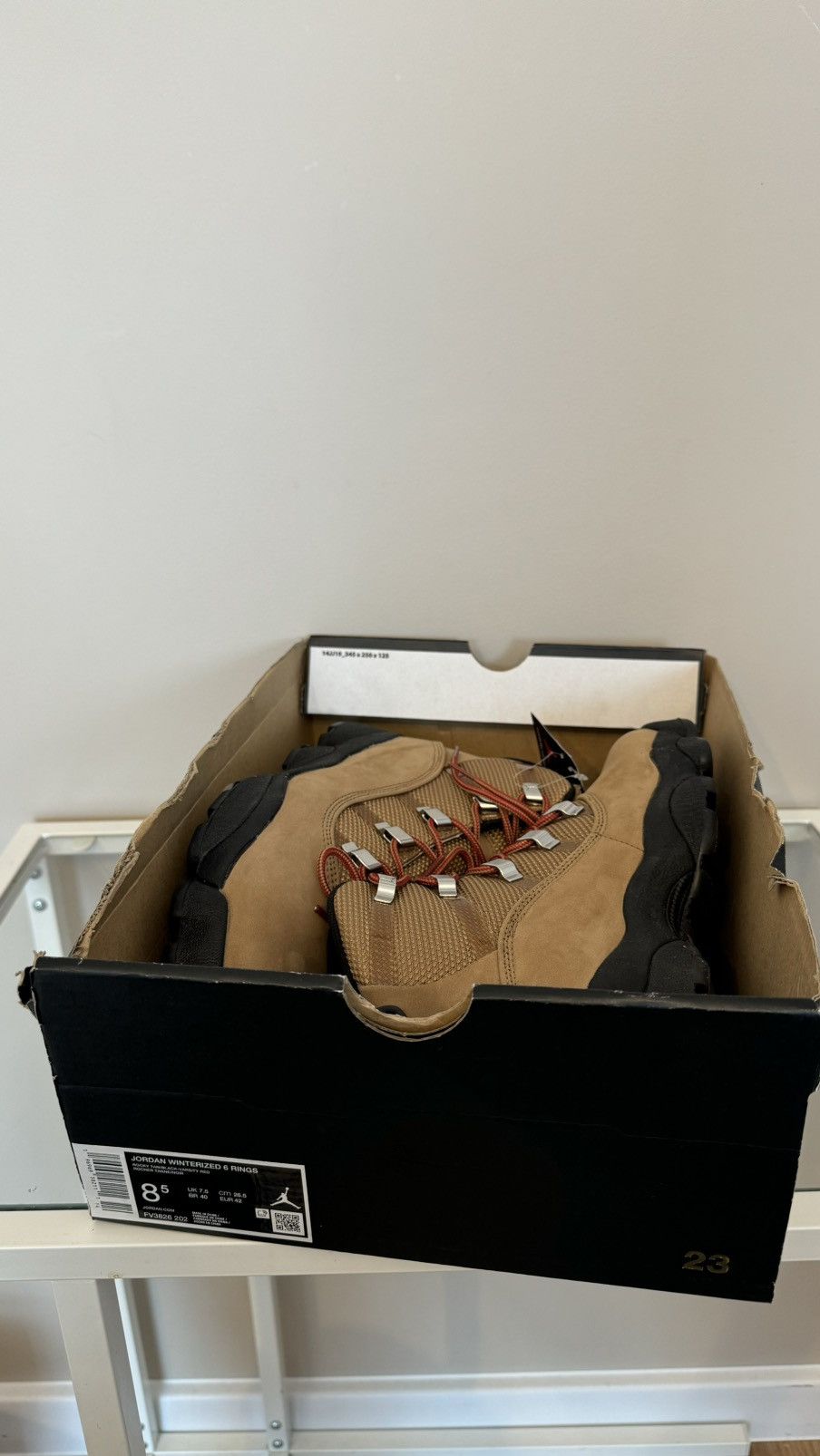 Jordan Brand × Nike Nike Air Jordan Winterized 6 Rings Rocky Tan FV3826-202 Size US 8.5 / EU 41-42 - 8 Thumbnail