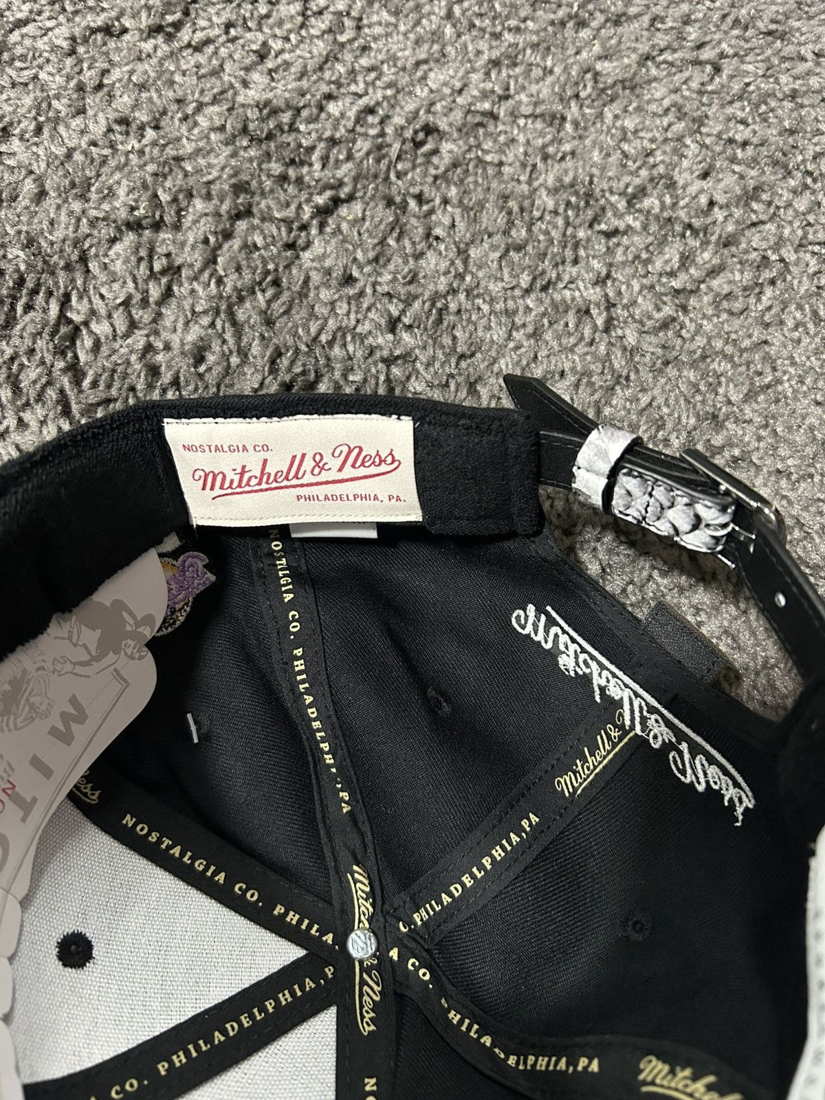Just Don × Mitchell & Ness Just Don Sixers Snakeskin strapback hat Size ONE SIZE - 12 Thumbnail
