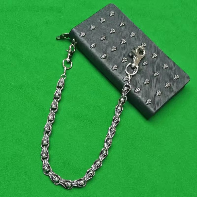 Jewelry Skaleton Bead Pants Wallet Chain,Y2K Jeans Chain Size ONE SIZE - 5 Thumbnail
