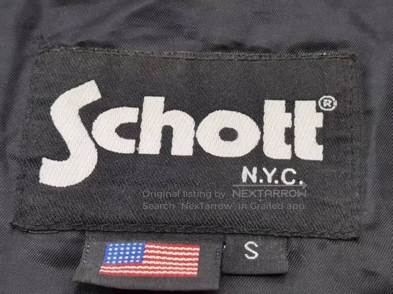 Schott Schott Calfskin hooded biker men's leather jacket Size US S / EU 44-46 / 1 - 4 Thumbnail