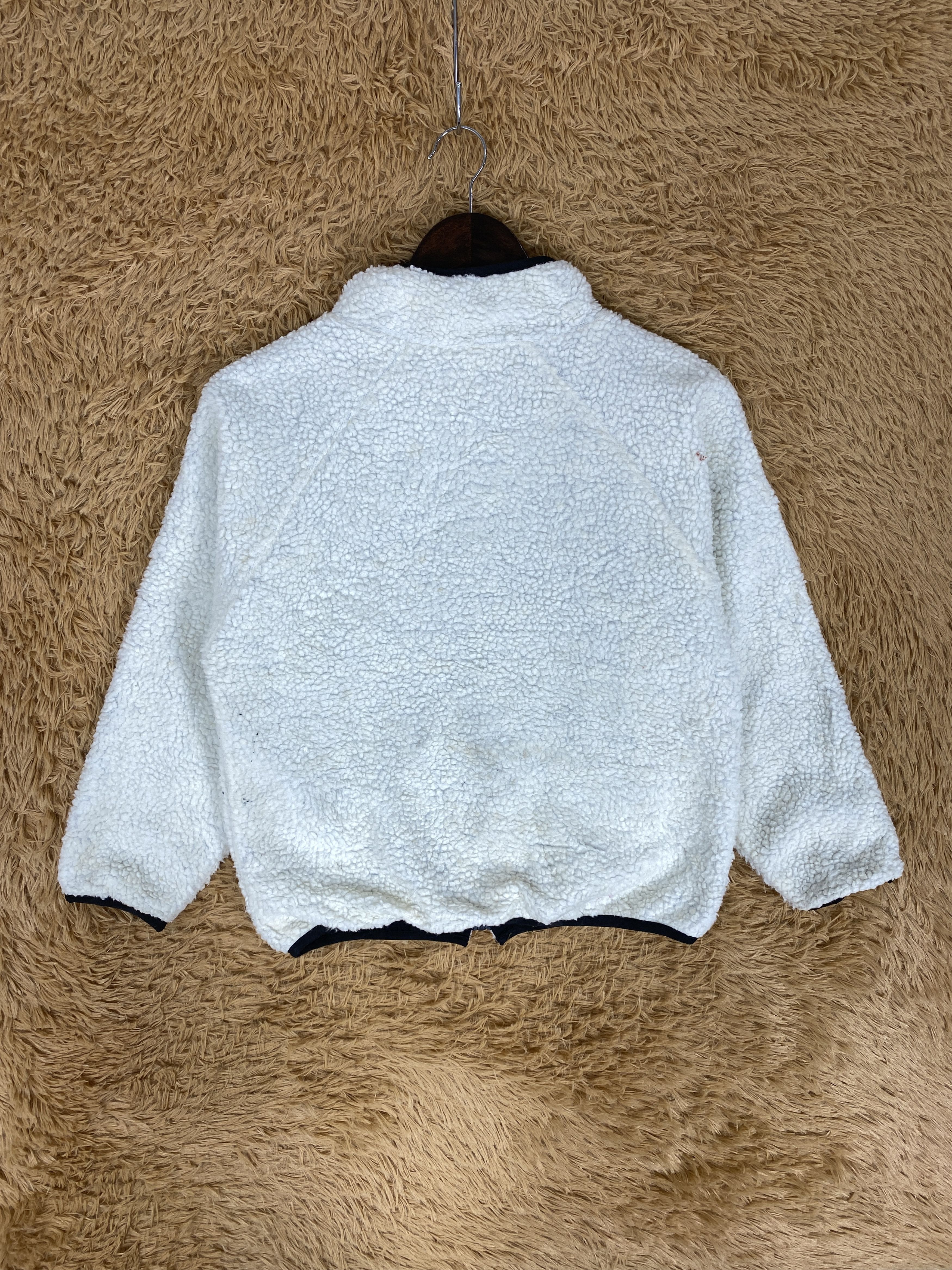 Japanese Brand × Vintage Vintage Navy Fleece Jacket Size US S / EU 44-46 / 1 - 5 Thumbnail