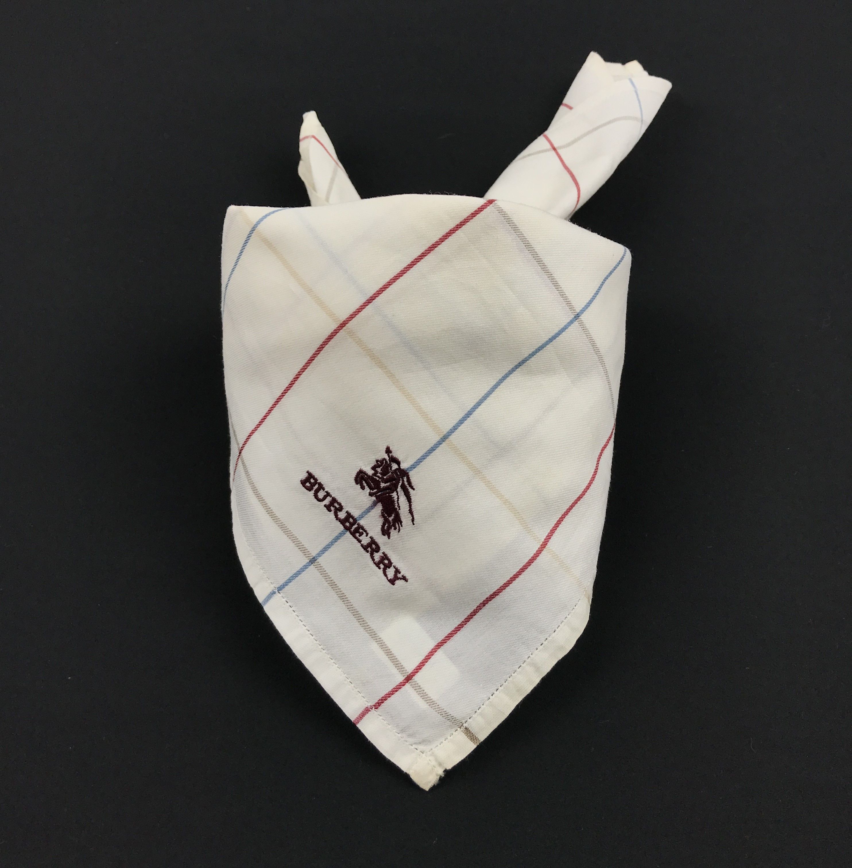 Burberry × Vintage Vintage Burberry Bandana Neckerchief Handkerchief Size ONE SIZE - 4 Thumbnail