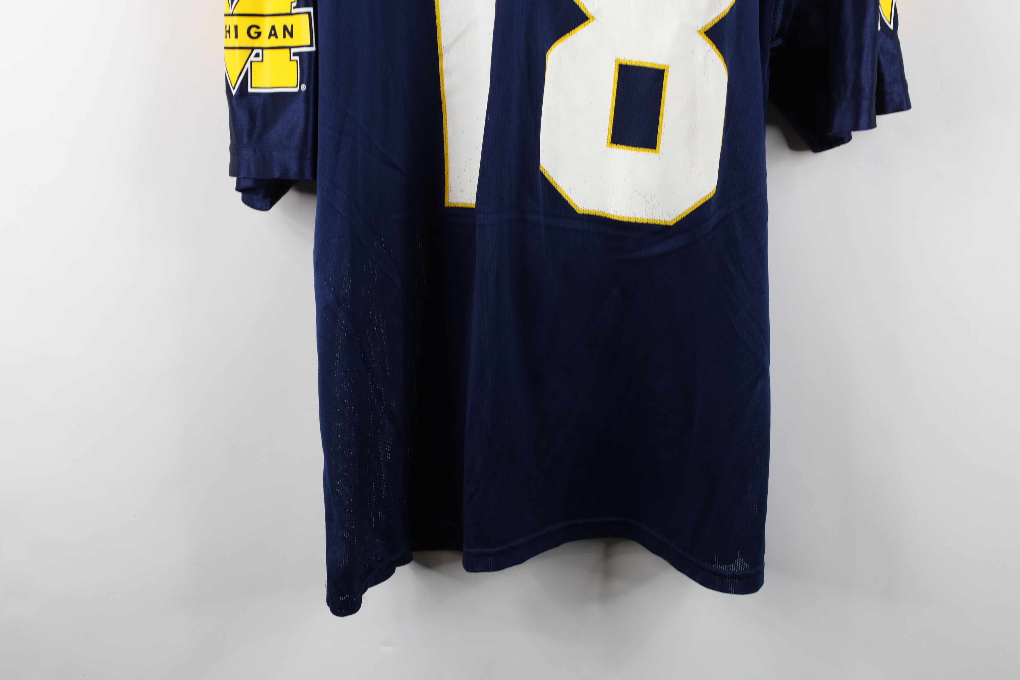Vintage Vintage 90s University of Michigan Football Jersey Blue USA Size US XXL / EU 58 / 5 - 15 Thumbnail