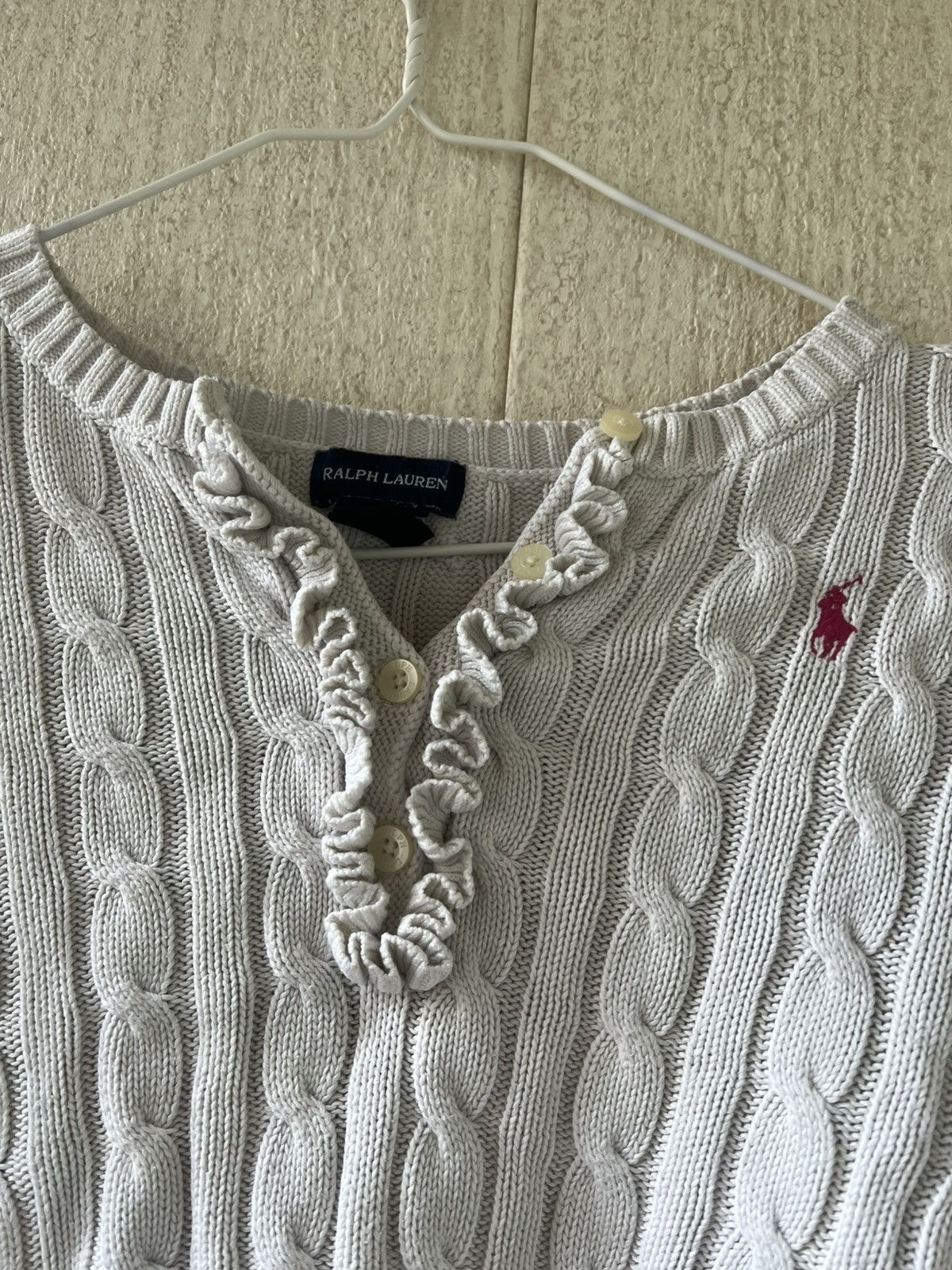Ralph Lauren Vintage 90s Polo Ralph Lauren Sweater Cable Knit Jumper Size US S / EU 44-46 / 1 - 3 Thumbnail