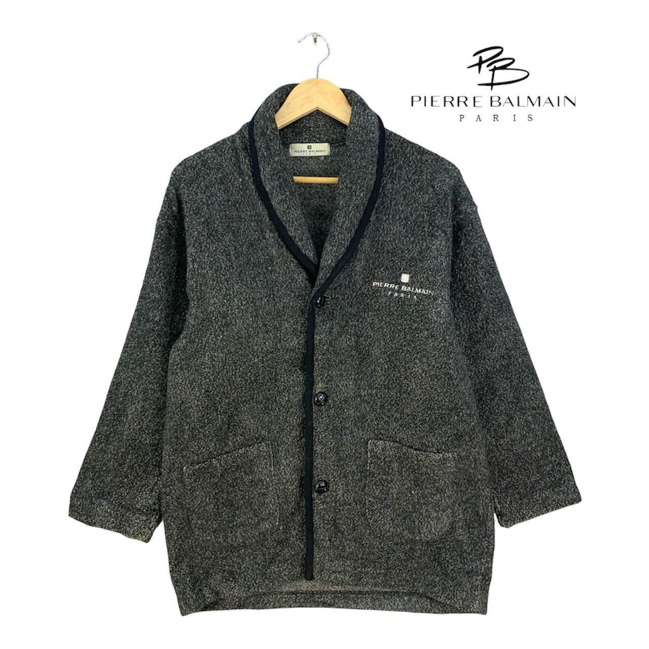 Pierre Balmain Vintage Pierre Balmain Paris Shawl Collar Jacket Size US L / EU 52-54 / 3 - 1 Thumbnail