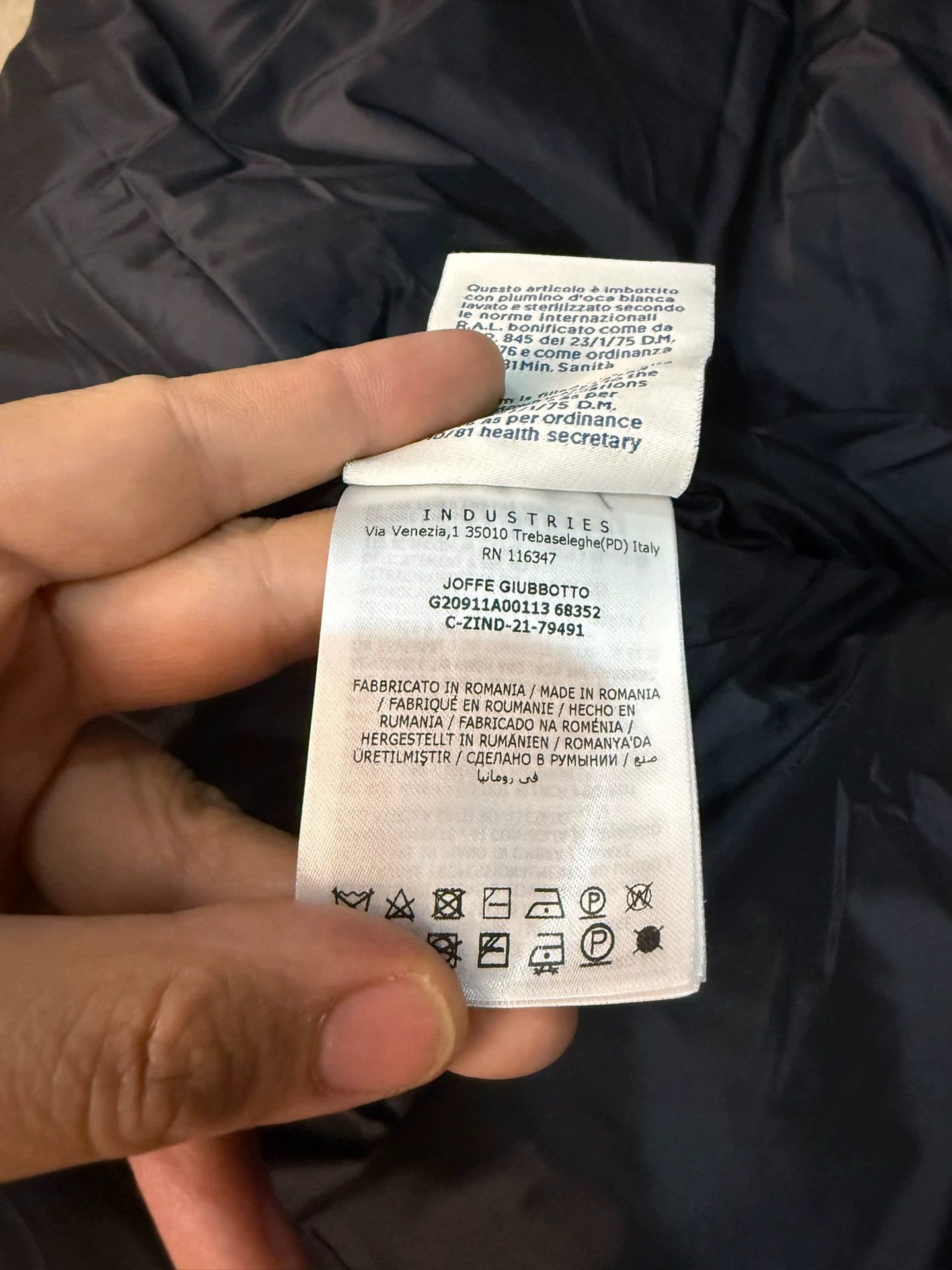 Moncler Moncler Size 1 Oversized Down Jacket Black & Dark Green Size US S / EU 44-46 / 1 - 9 Thumbnail