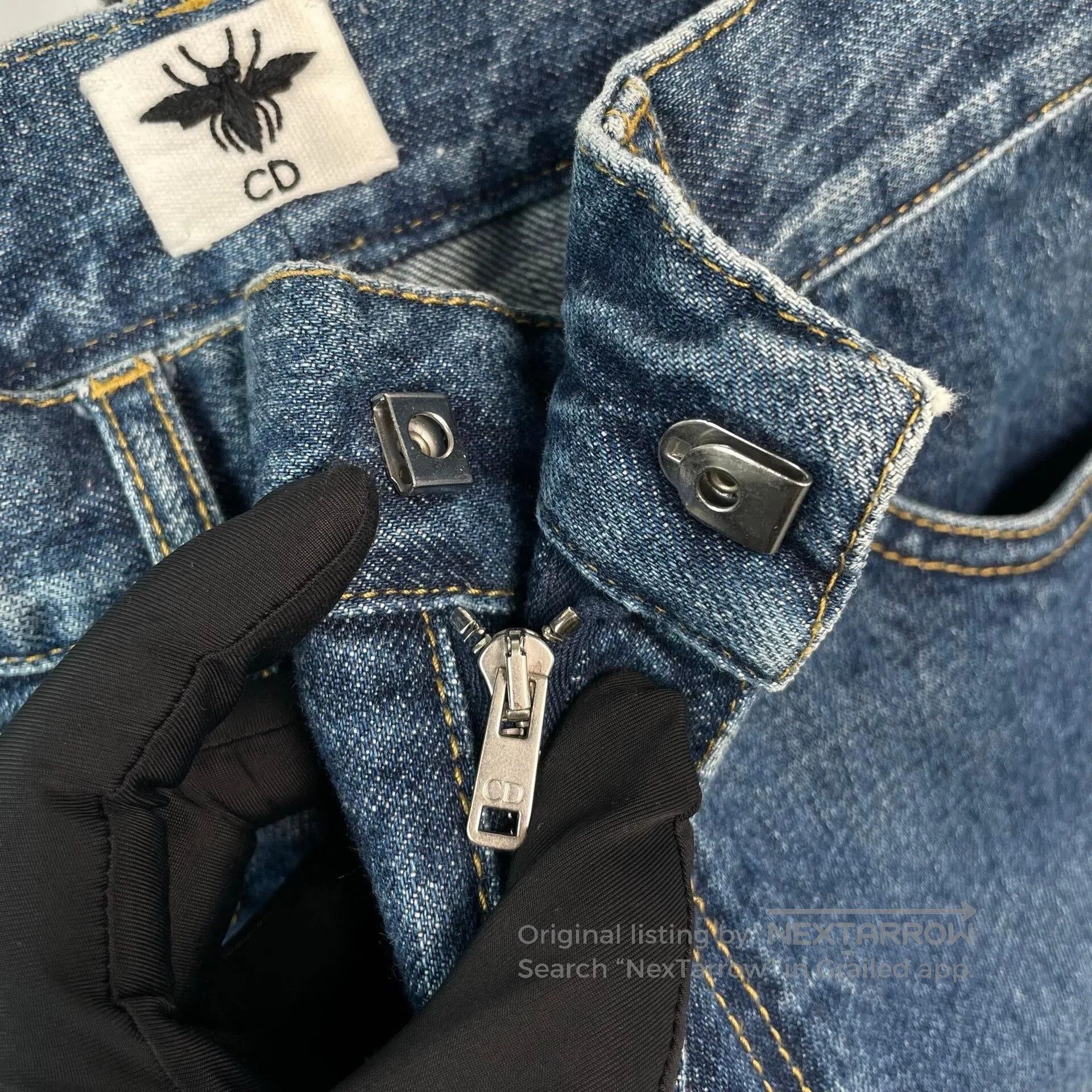 Dior Dior Vintage Washed Blue Straight. Size US 32 / EU 48 - 3 Thumbnail