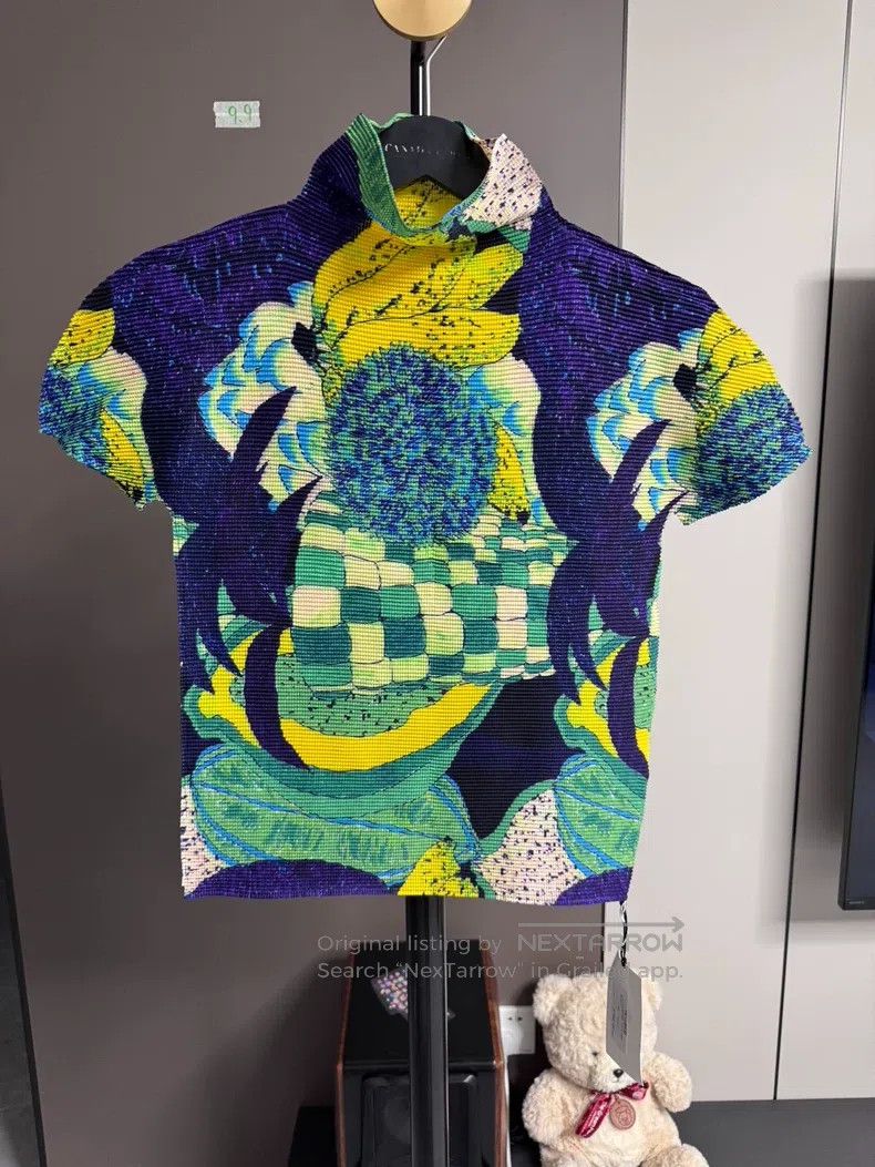 Issey Miyake Issey Miyake size:one size Fruit Oil Painting Print Top Size XXS / US 00 / IT 34 - 1 Thumbnail