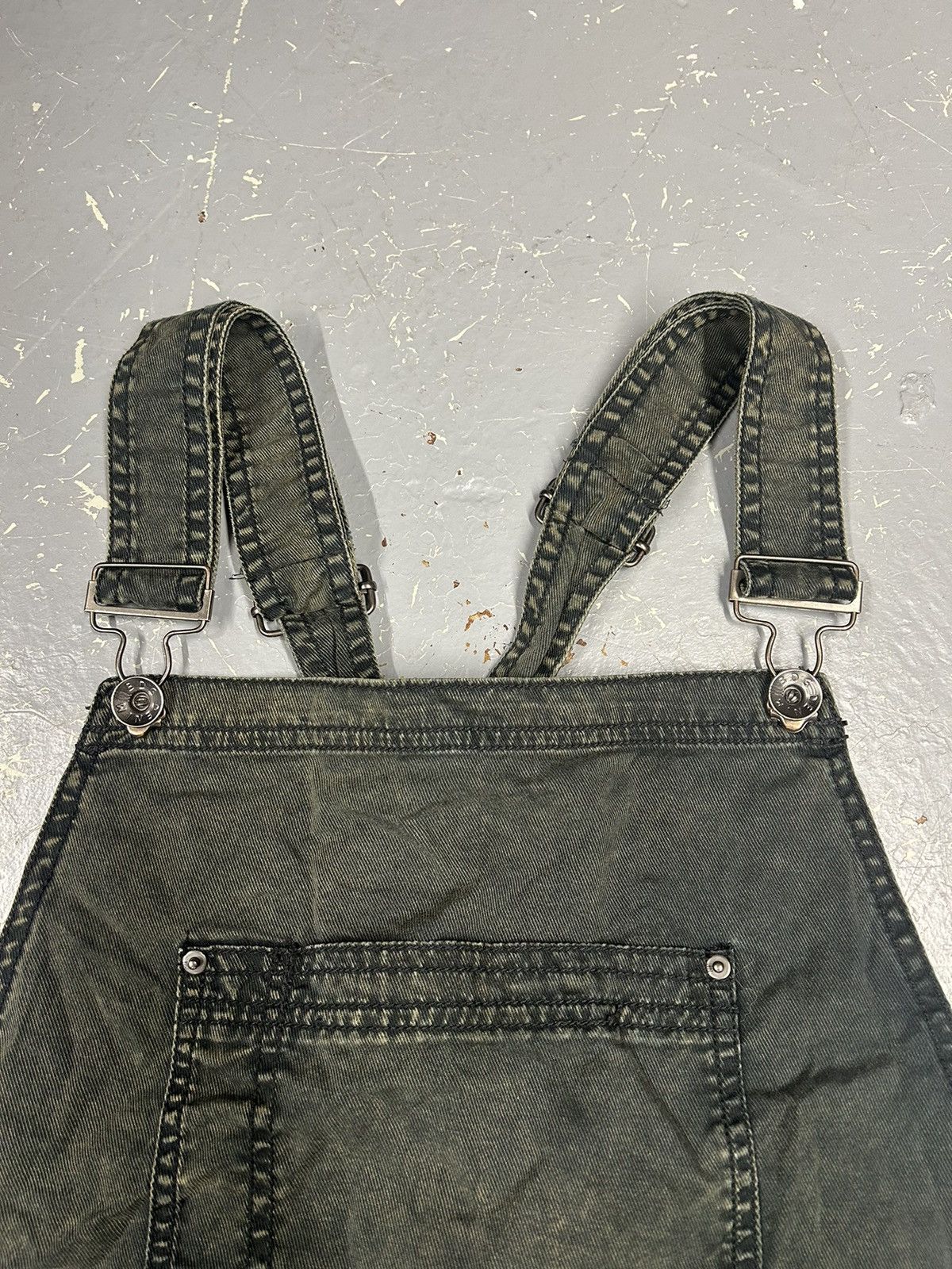 Bdg × Vintage Crazy Y2K Essential Green BDG Overalls Acid Wash Medium Size US 36 / EU 52 - 3 Thumbnail