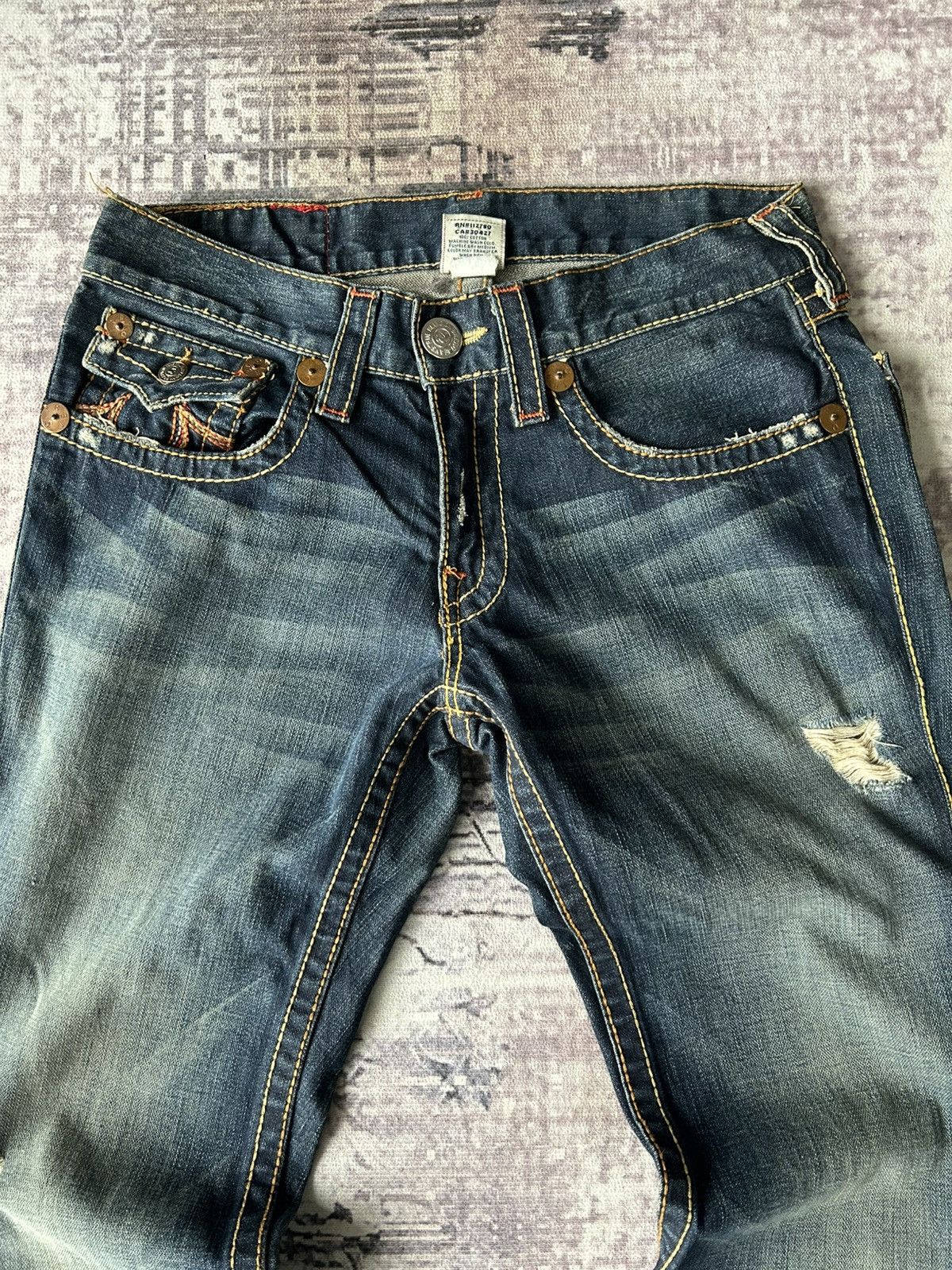 True Religion True Regilion Super Flared Jeans Size US 33 - 5 Thumbnail