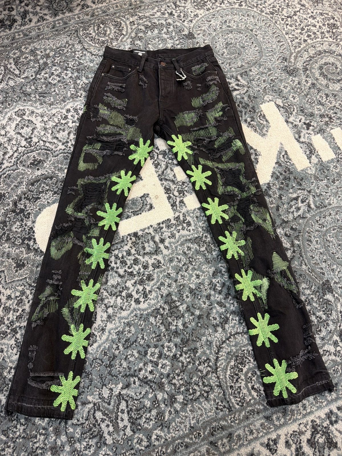 LOSTSHDWS Lostshadws og black denim Size US 29 - 1 Thumbnail