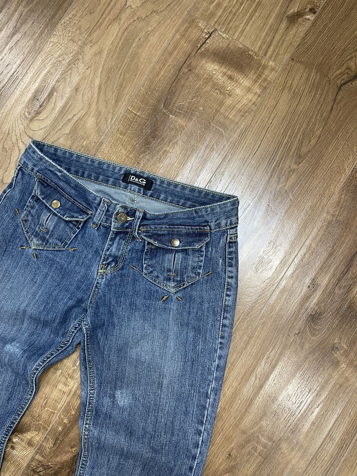 Dolce & Gabbana × Vintage Vintage Dolce&Gabbana Y2K Style Blue Stonewashed Denim Jeans Size US 29 - 5 Thumbnail