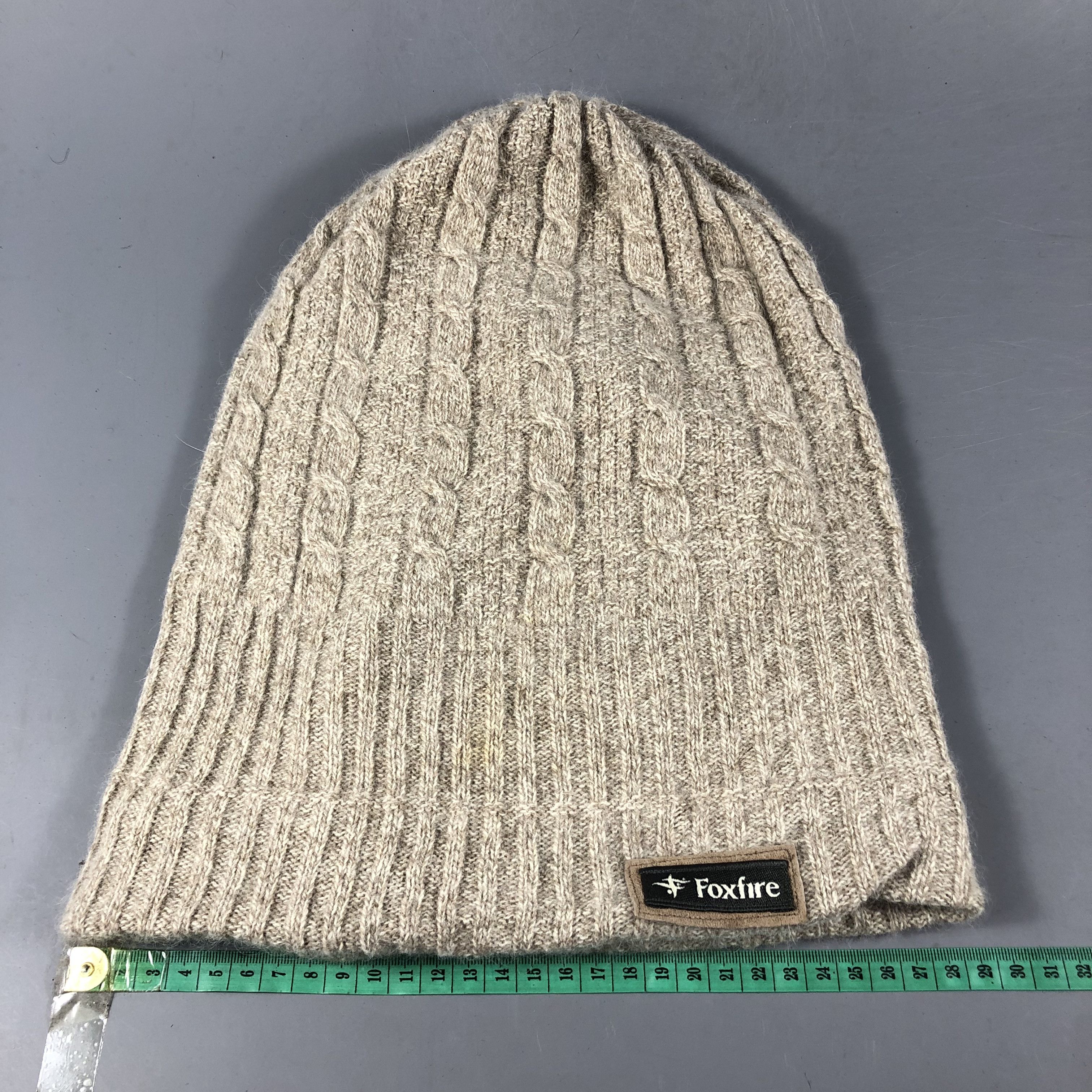 Japanese Brand Foxfire Cable Knit Wool Beanie Snowcap Snow Hat B890 Size ONE SIZE - 3 Thumbnail