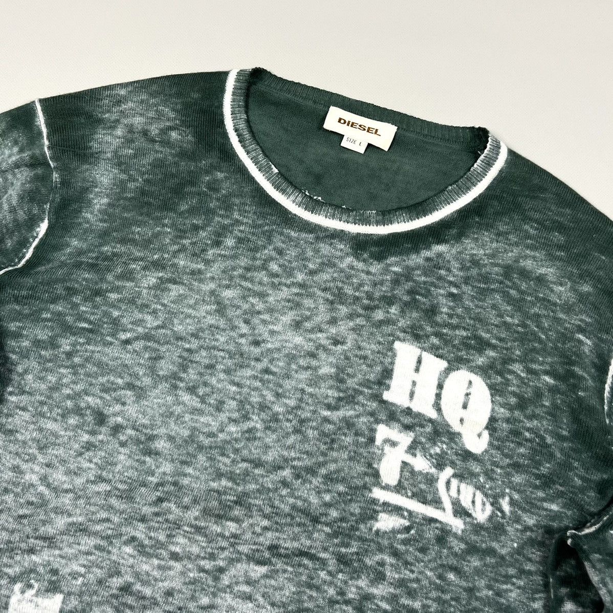 Diesel Rare Vintage Diesel Logo Cotton Casual Sweatshirt Size L Size US L / EU 52-54 / 3 - 5 Thumbnail