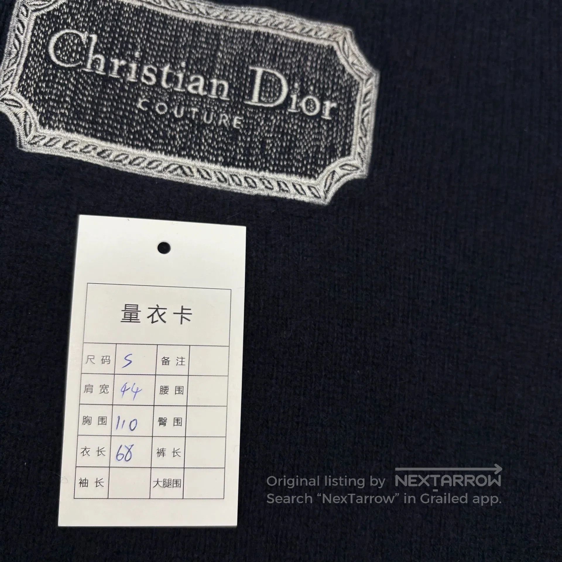 Dior dior embroidered logo cashmere sweater size s. Size US S / EU 44-46 / 1 - 7 Thumbnail