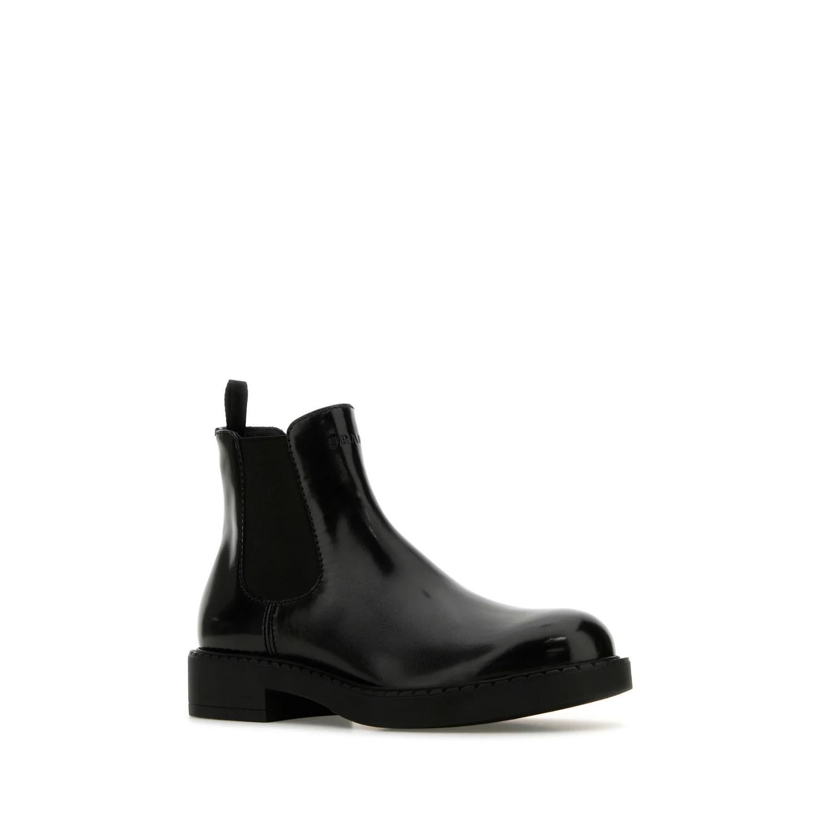 Prada PRADA Black Leather Ankle Boots New And Authentic (Men's siz Size US 8.5 / EU 41-42 - 2 Thumbnail