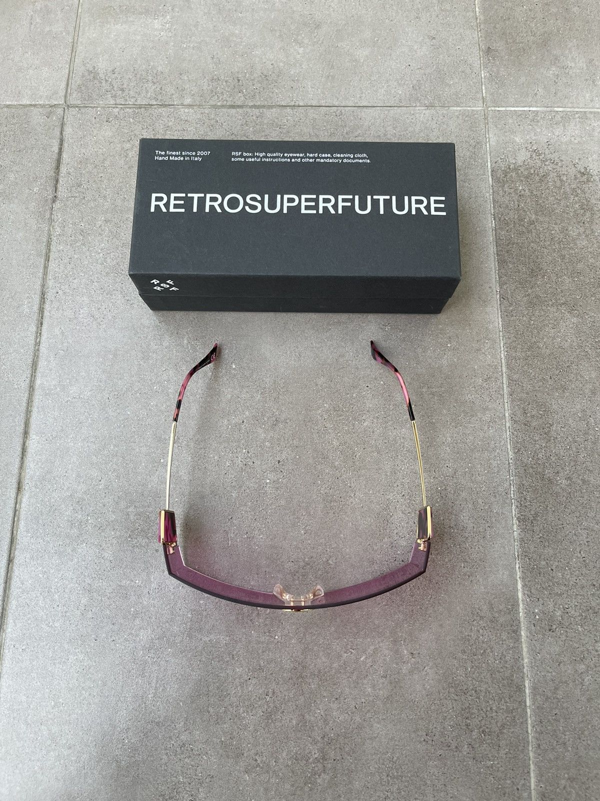 Retrosuperfuture !DS!SS23 Retrosuperfuture RA1 Pianeta Pink Shield Sunglasses Size ONE SIZE - 20 Thumbnail