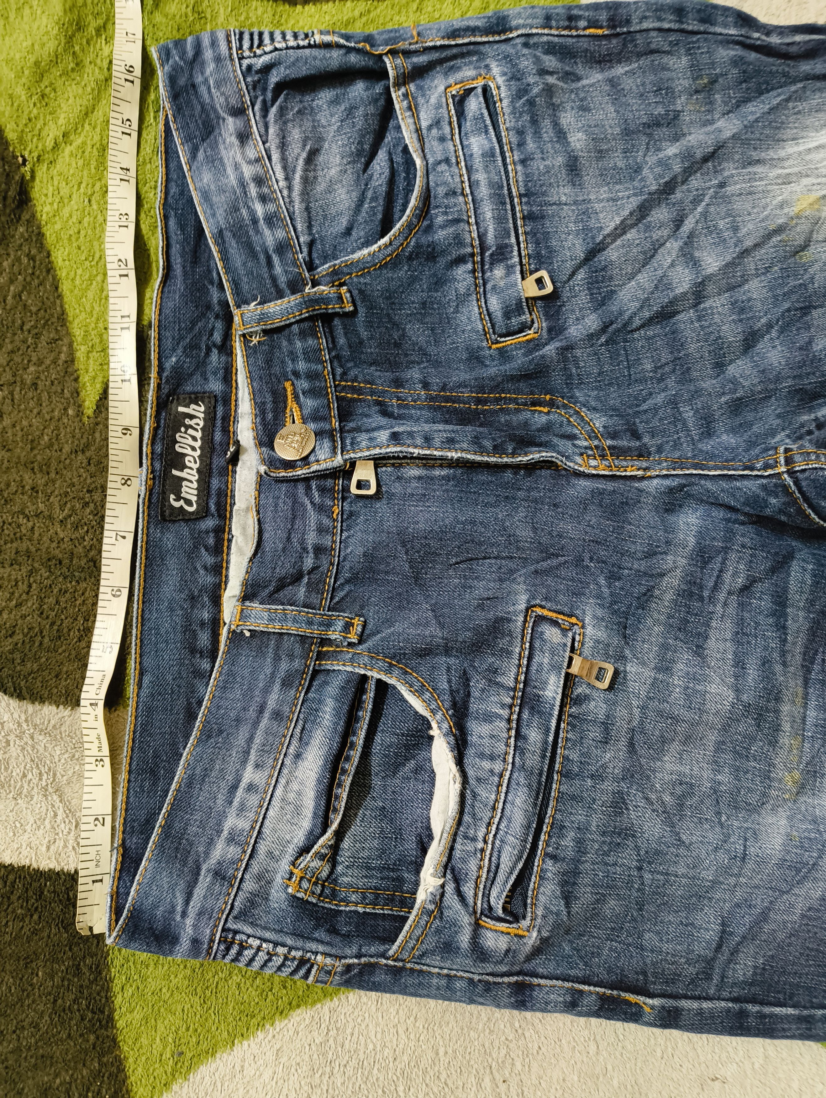 Japanese Brand EMBELLISHED BIKER JEANS Size US 33 - 10 Thumbnail