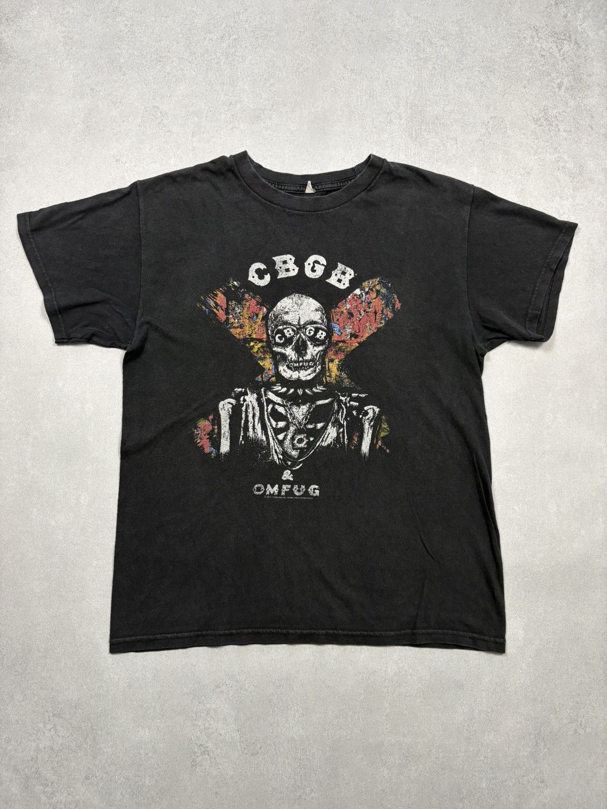 Band Tees Vintage CBGB OMFUG Skull Punk Rock T-Shirt Band Tee Size US M / EU 48-50 / 2 - 1 Thumbnail