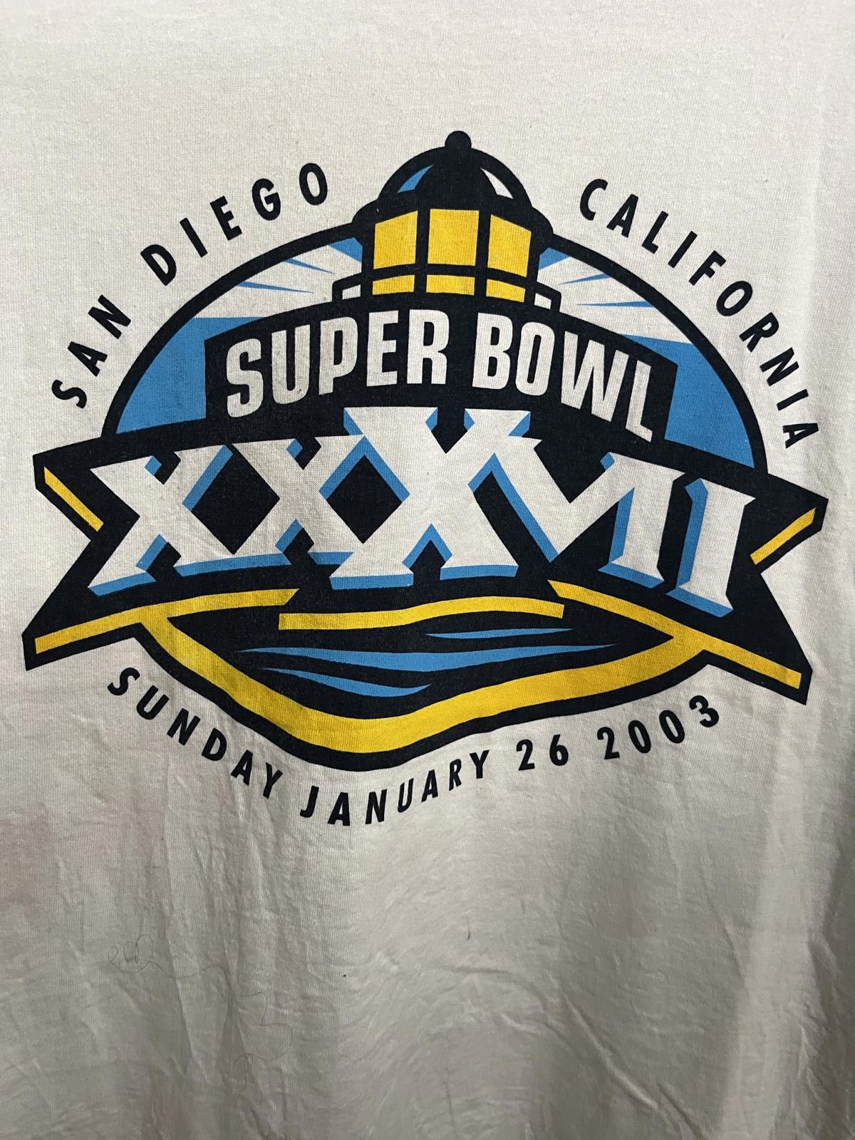 Delta Vintage Super Bowl XXXVII Tshirt San Diego 2003 Gruden Bowl Size US XL / EU 56 / 4 - 3 Thumbnail