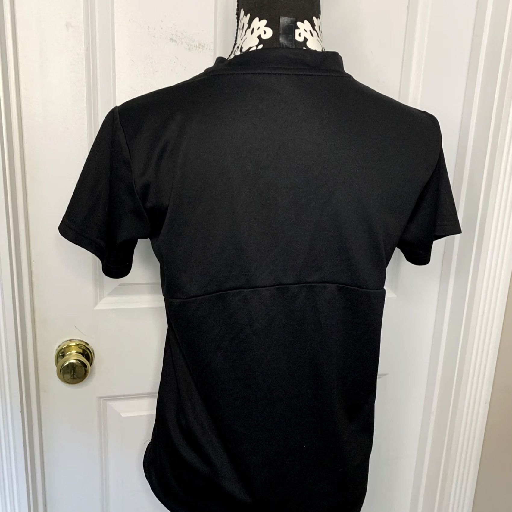 Adidas VINTAGE Adidas Areoready SZM Black Short Sleeve Athletic Workout Top Nike? Size 32" / US 10 / IT 46 - 7 Thumbnail