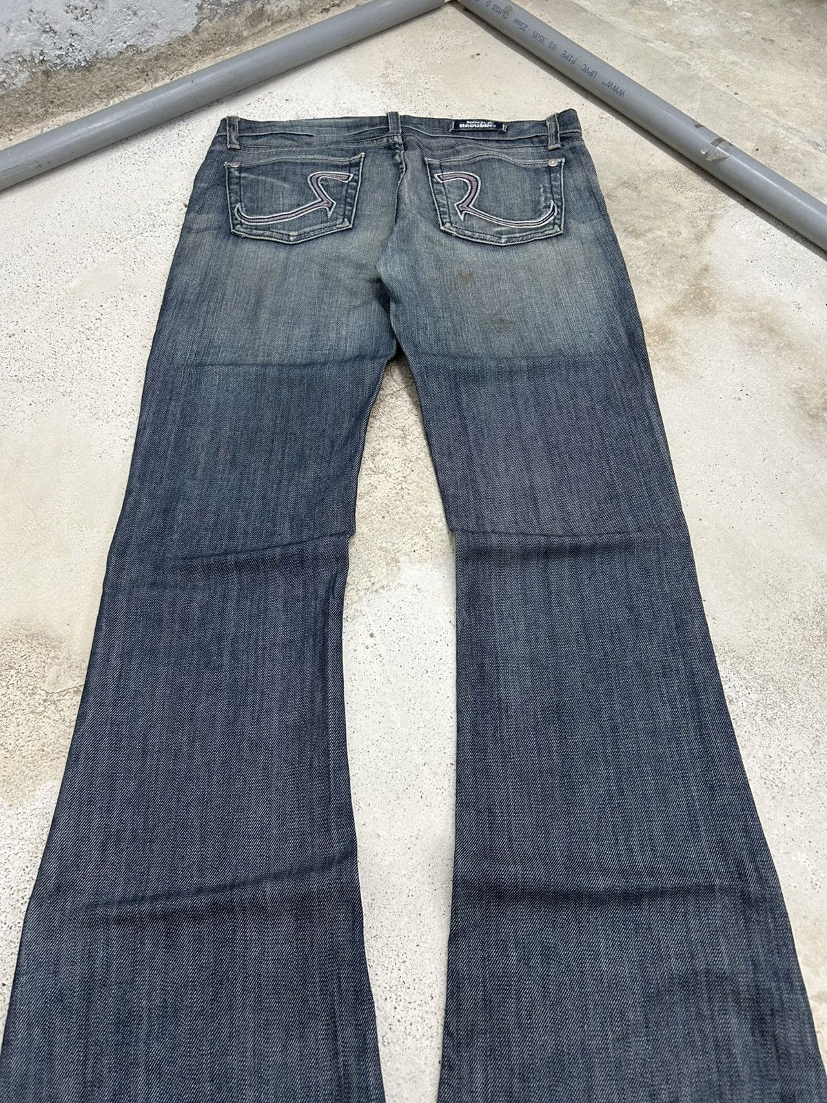 Hysteric Glamour Vintage Extreme Flare Jeans Rock Republic Sanforized Denim Size US 31 - 11 Thumbnail