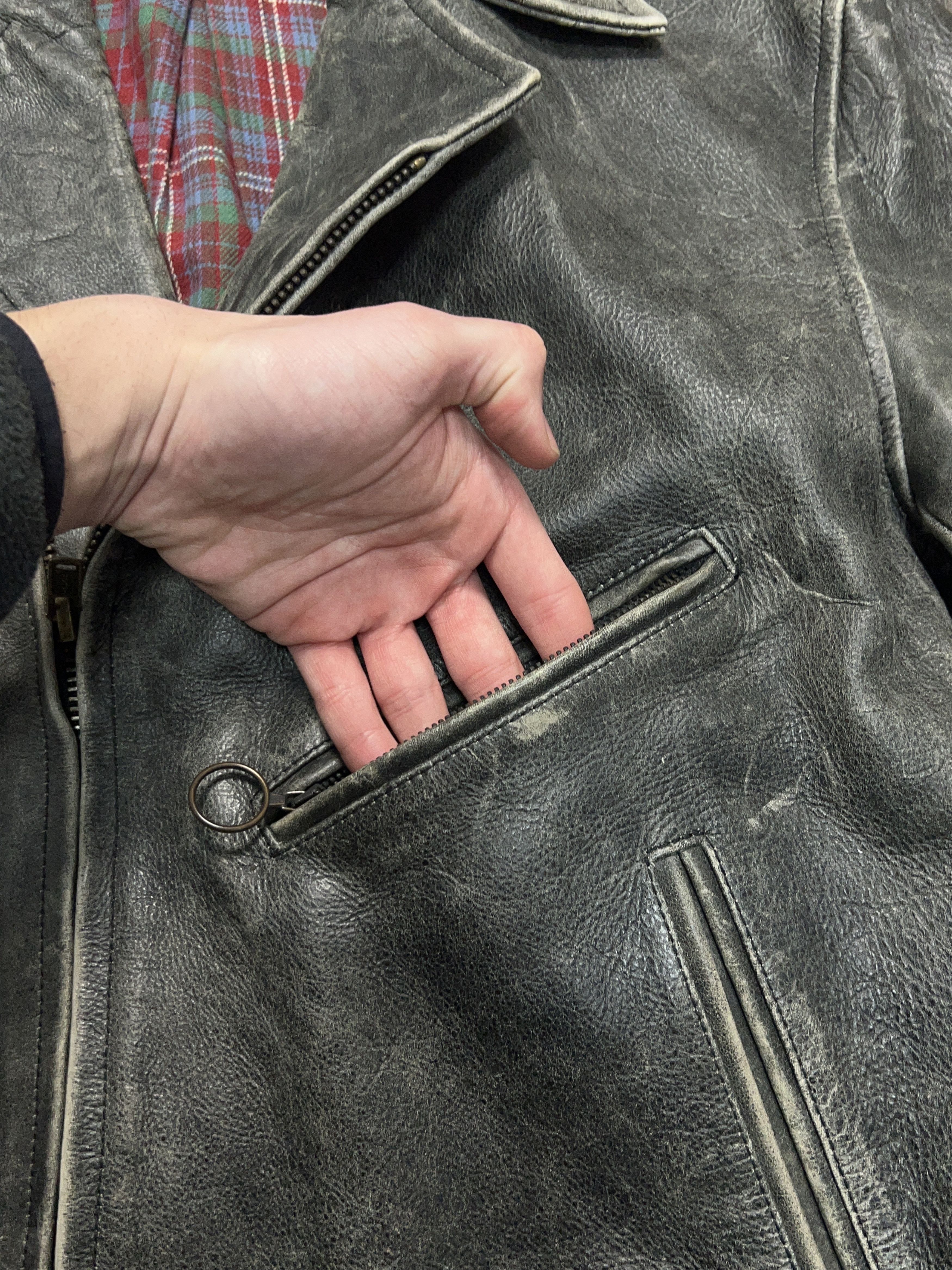 Levi's LVC 1930/40s Biker Motorcycle Leather Distressed Jacket M Size US M / EU 48-50 / 2 - 13 Thumbnail